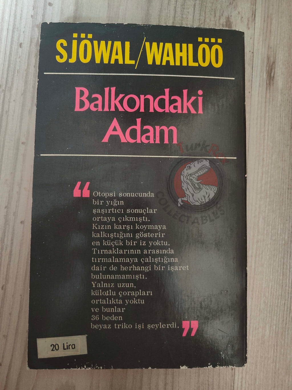 Maj Sjöwall & Per Wahlöö – The Man on the Balcony 1971 1st Turkish Book Turkey