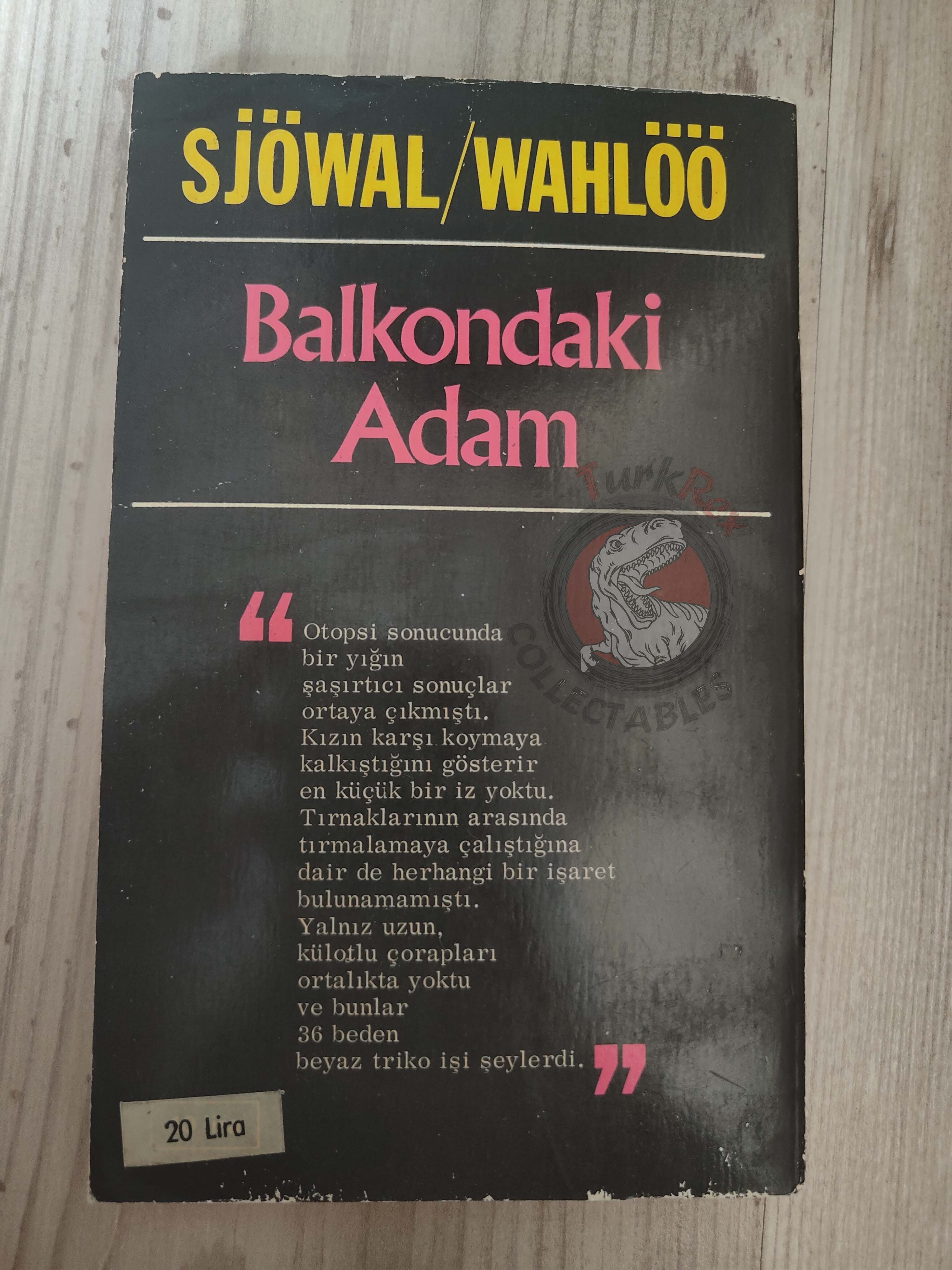 Maj Sjöwall & Per Wahlöö – The Man on the Balcony 1971 1st Turkish Book Turkey