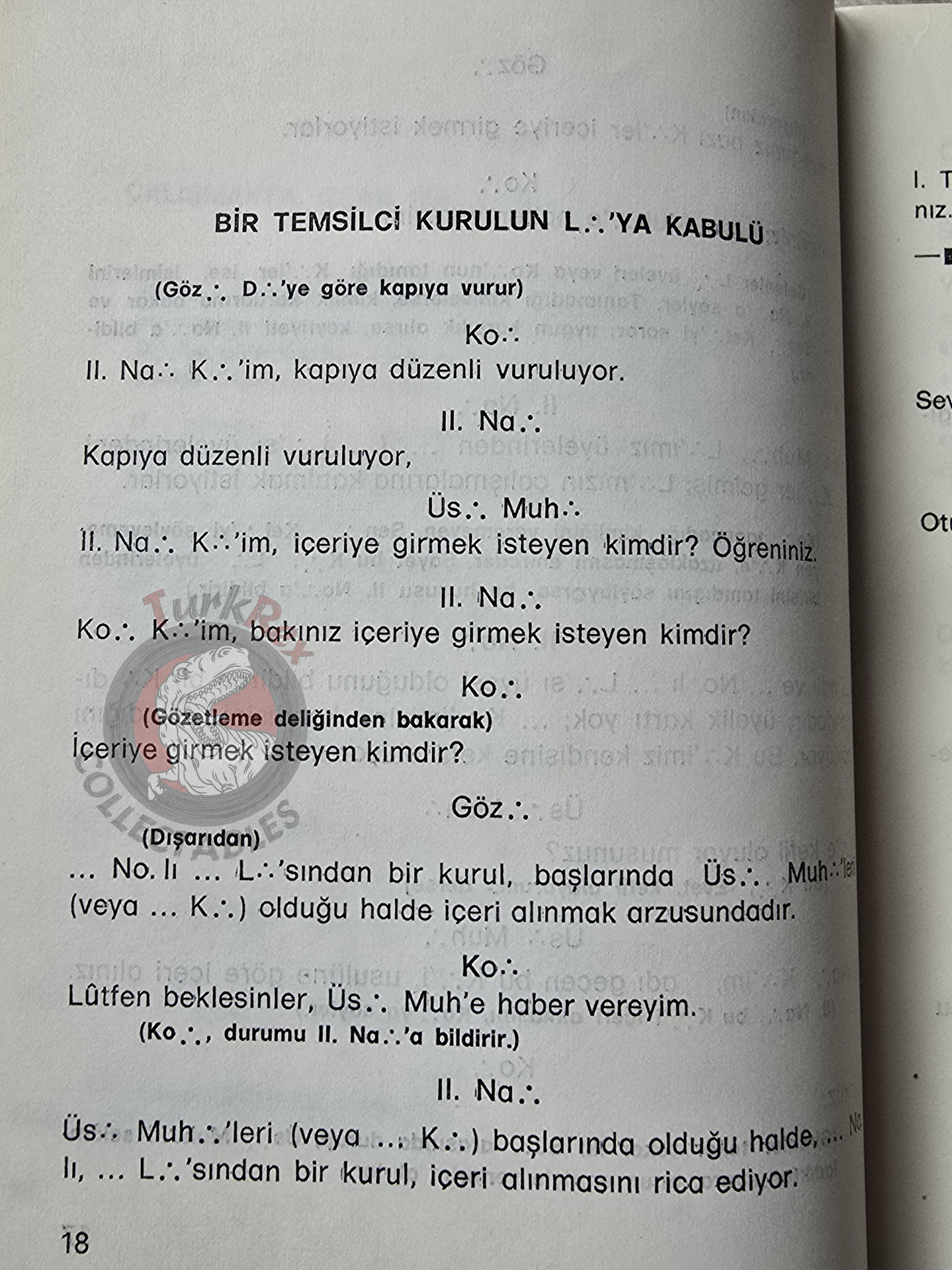 Turkish Freemasonry 1st Degree Ritual Apprentice 1986 Booklet Masonic Masons of Turkey