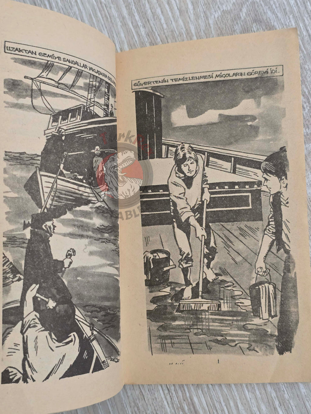 Rudyard Kipling – Captains Courageous 1980s Turkish Book Turkey  Illustrated