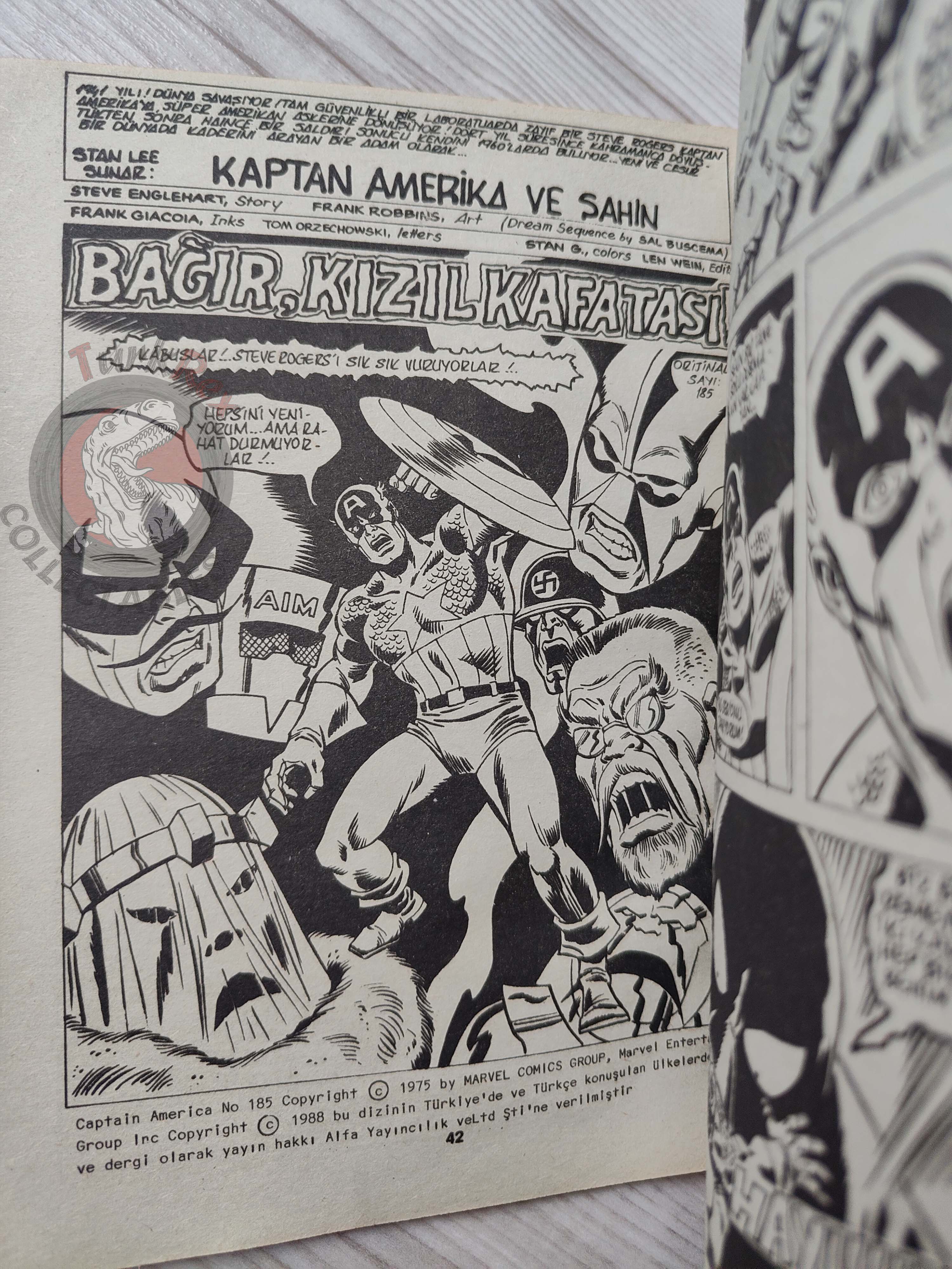Captain America – Issue #8 1988 Turkish Comic Turkey #183 #184 #185 #186
