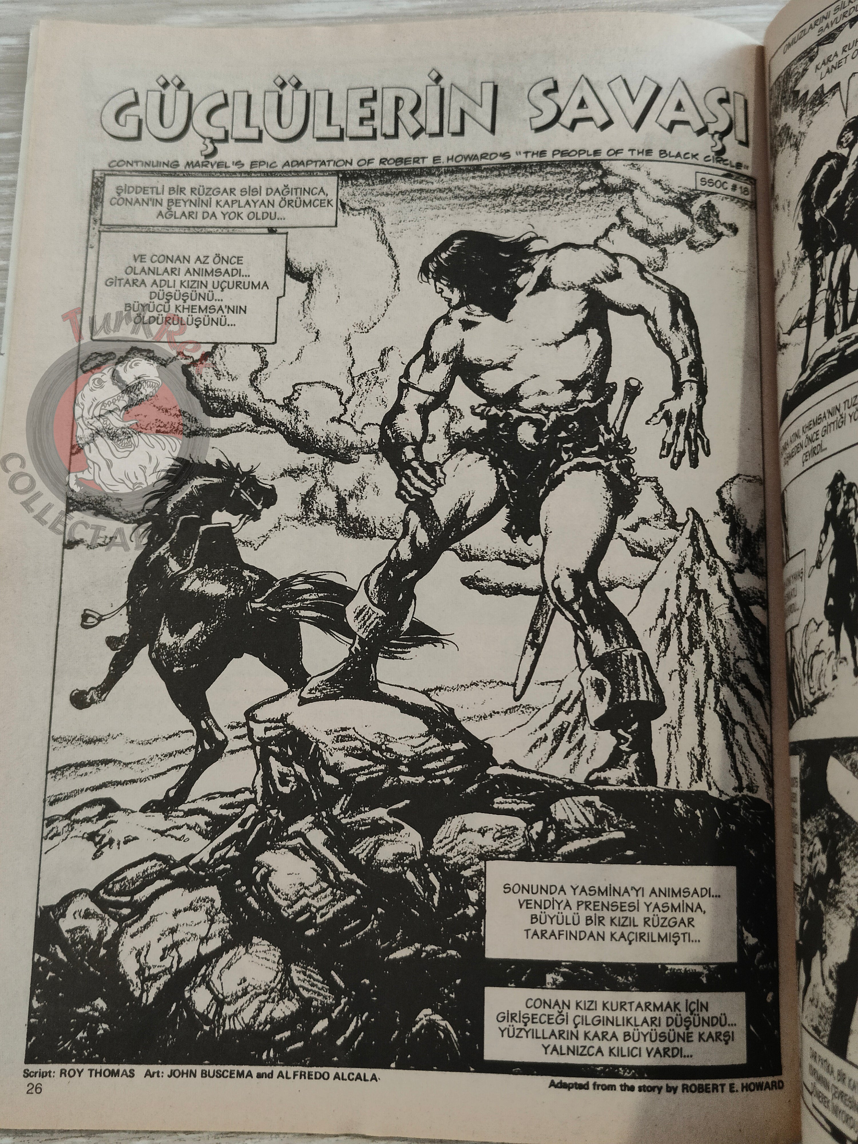 Conan #10 The Savage Sword of Conan #17 #18 Turkish Comic Turkey
