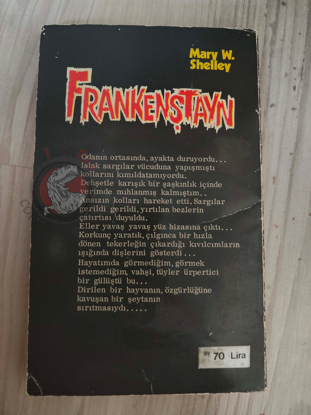 Mary Shelley – Frankenstein 1971 1st Turkish Book Turkey