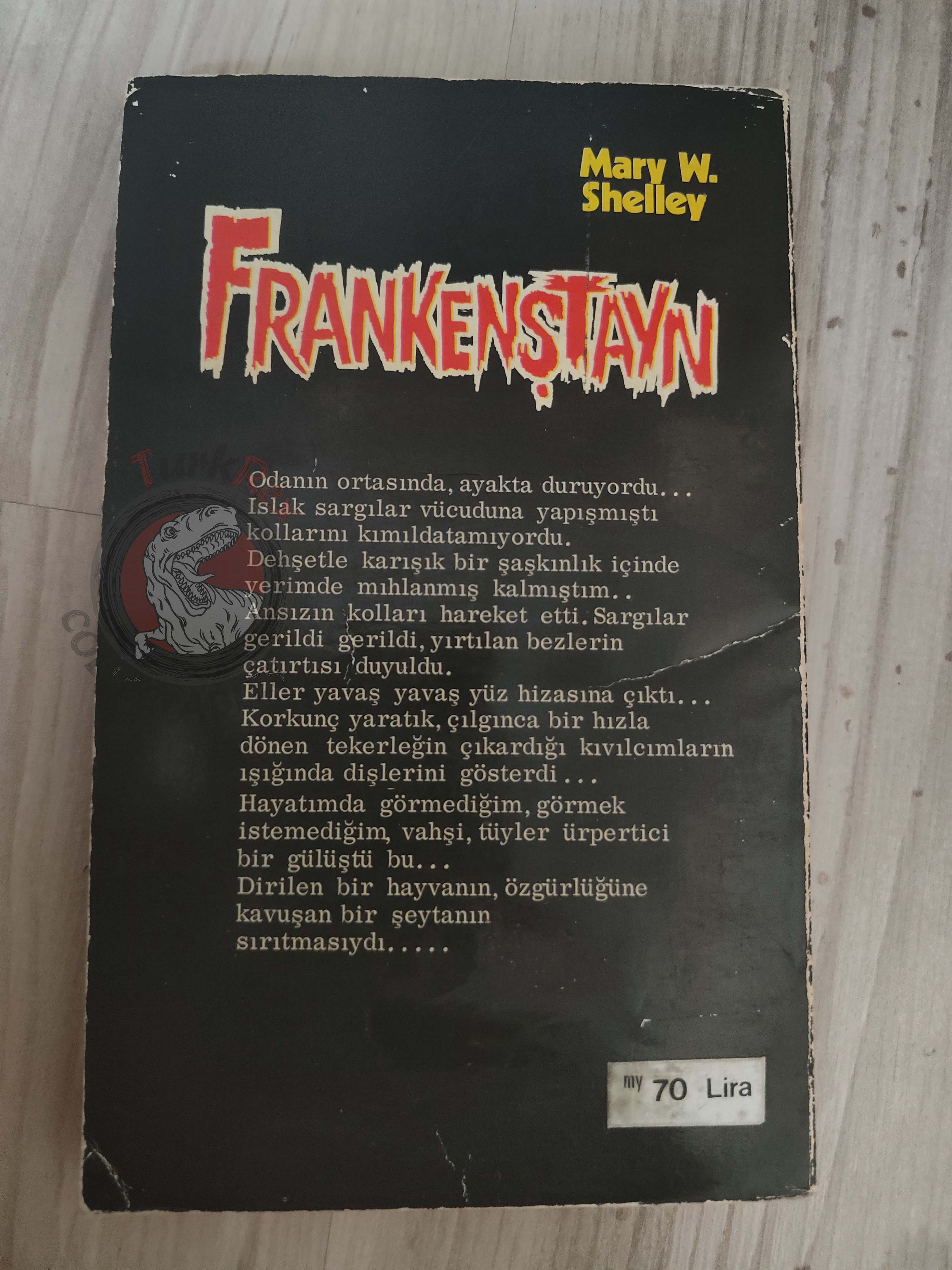 Mary Shelley – Frankenstein 1971 1st Turkish Book Turkey