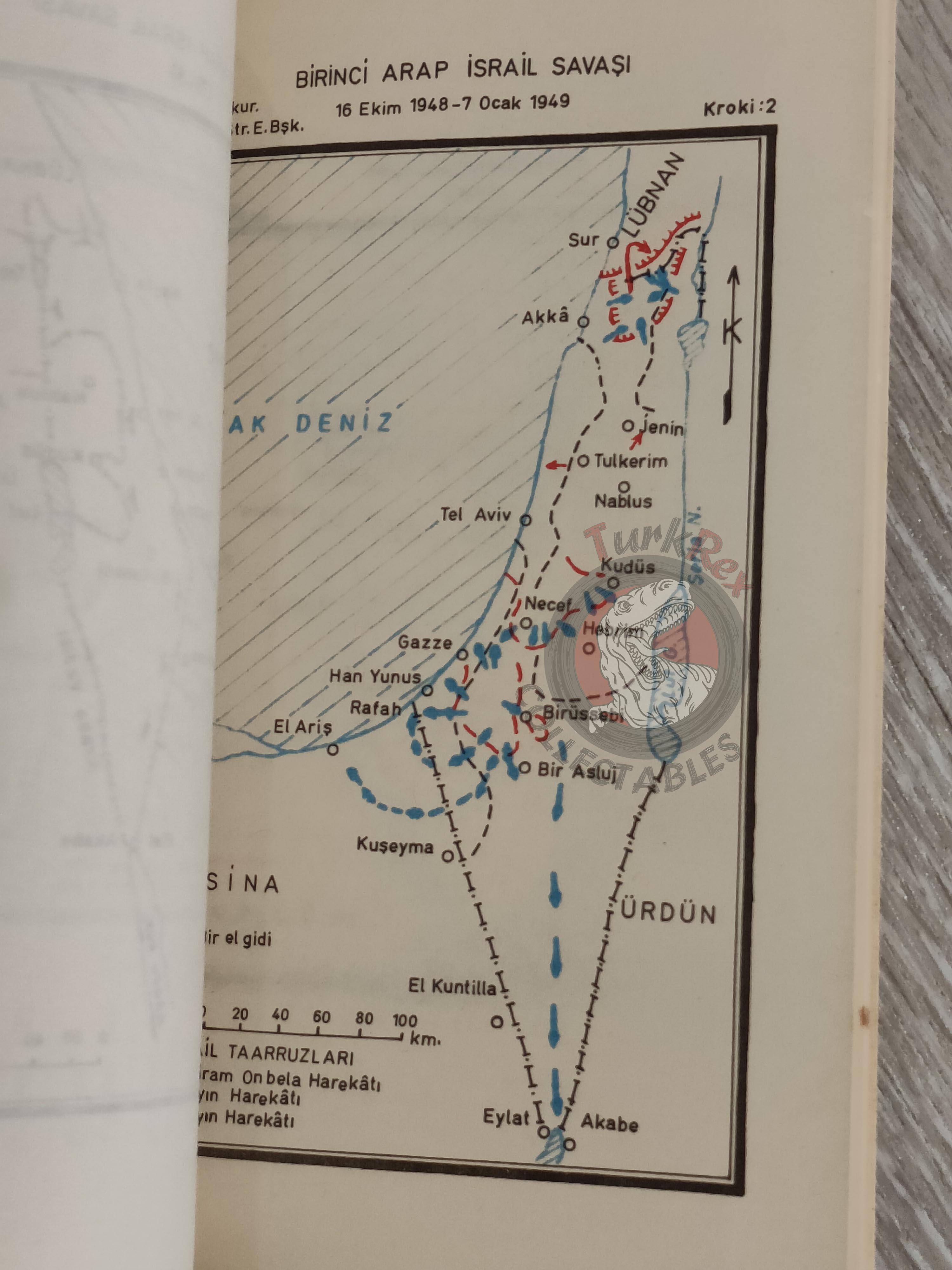 Arab Israeli Conflict Wars 1979 Turkish Book Turkey with Maps Military Israel Middle East