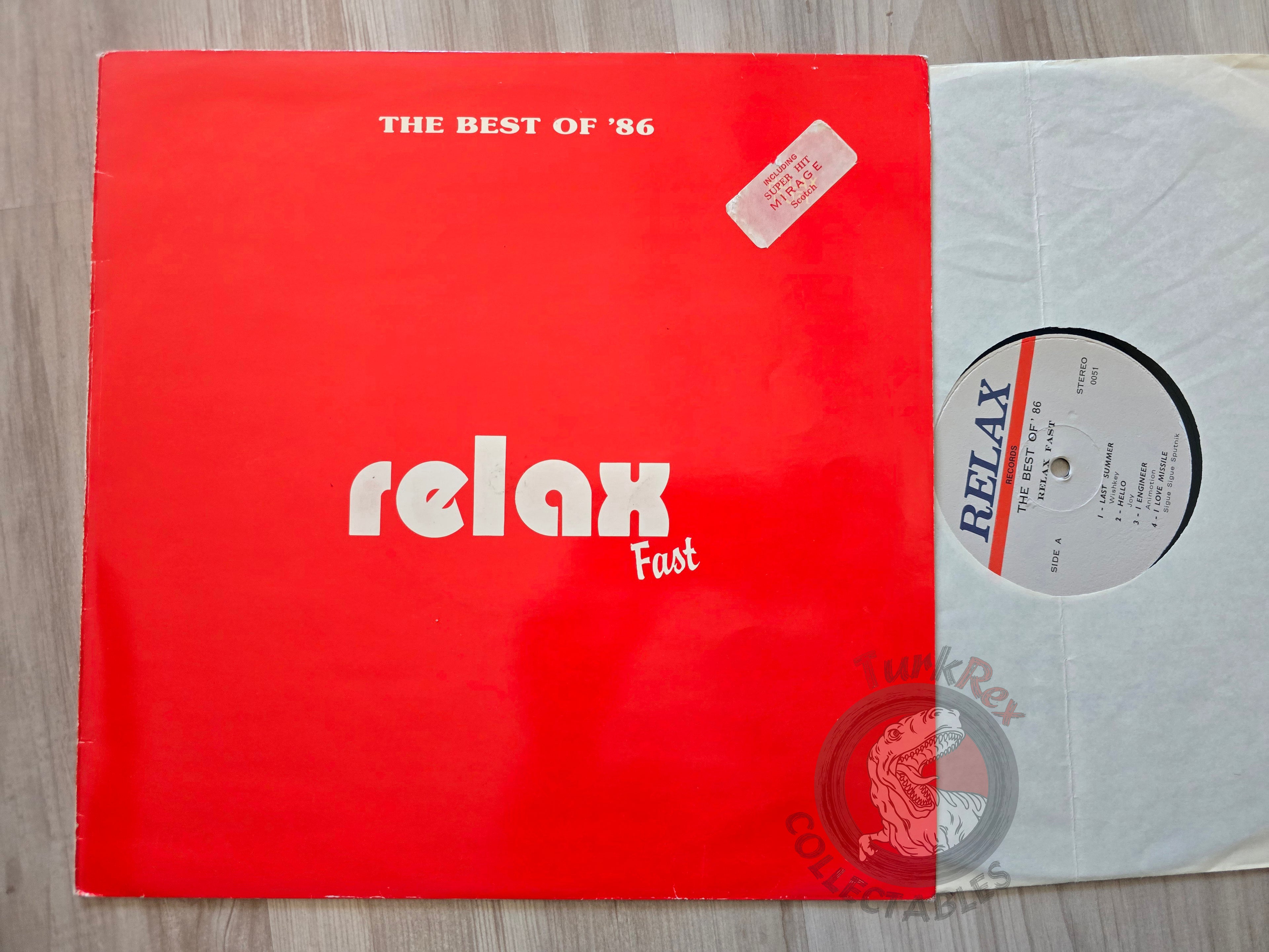 Various – The Best Of '86 (Relax Fast) Turkish Pressing Vinyl Turkey Edition