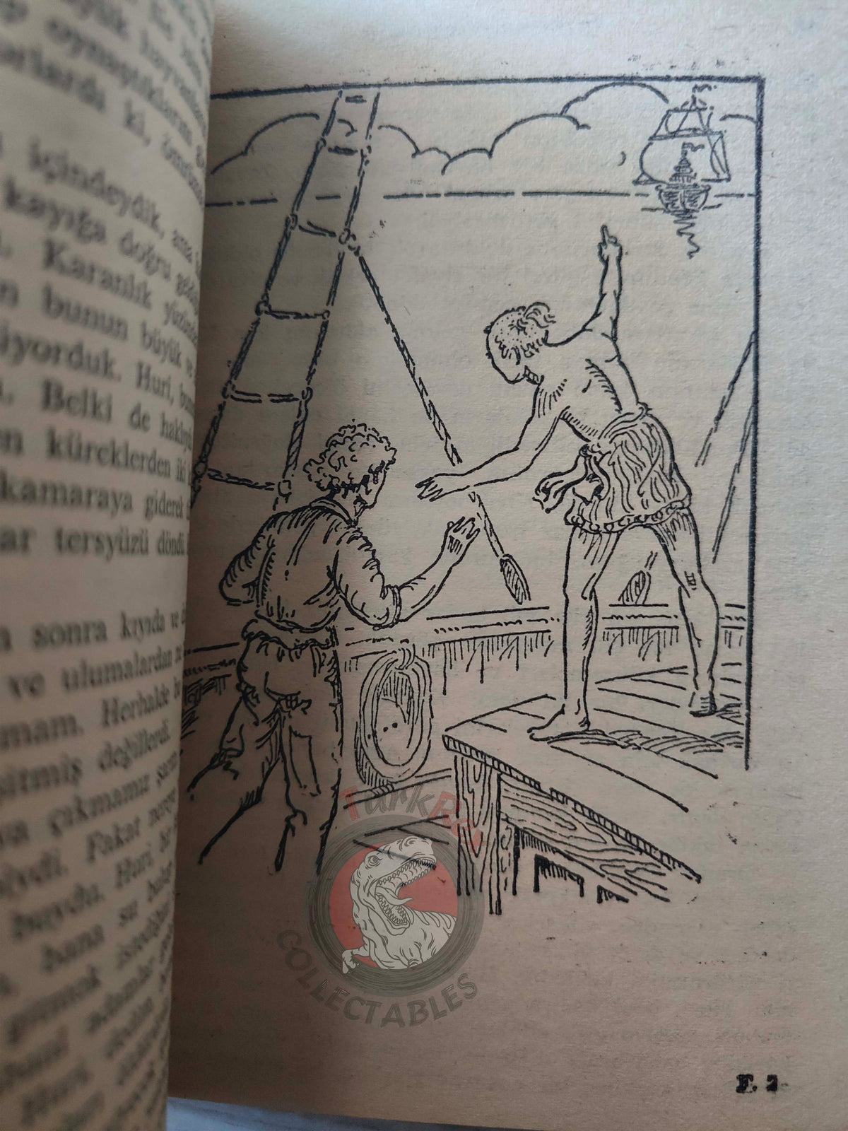 Daniel Defoe – Robinson Crusoe 1970 Turkish Book Turkey Illustrated