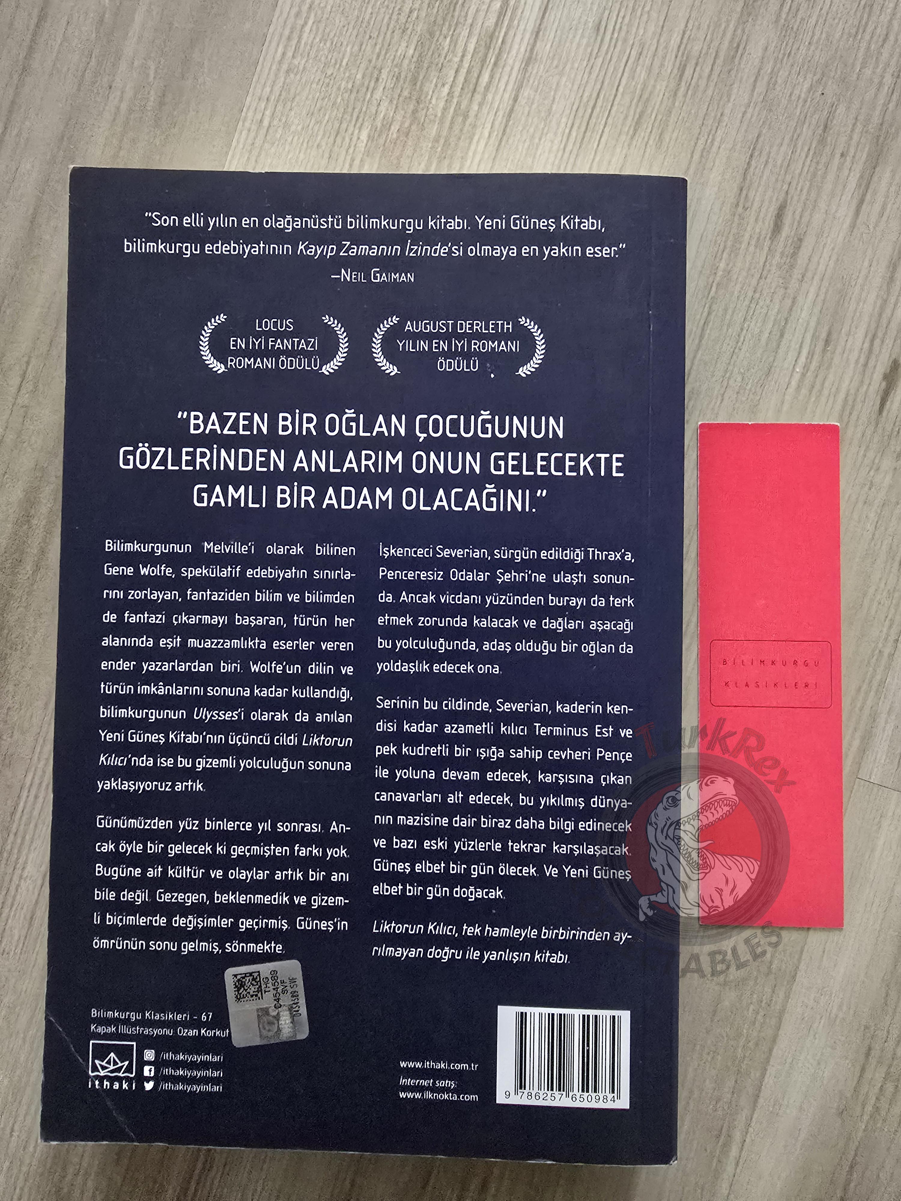 Gene Wolfe – The Sword of the Lictor 2021 Turkish Book Turkey of the New Sun