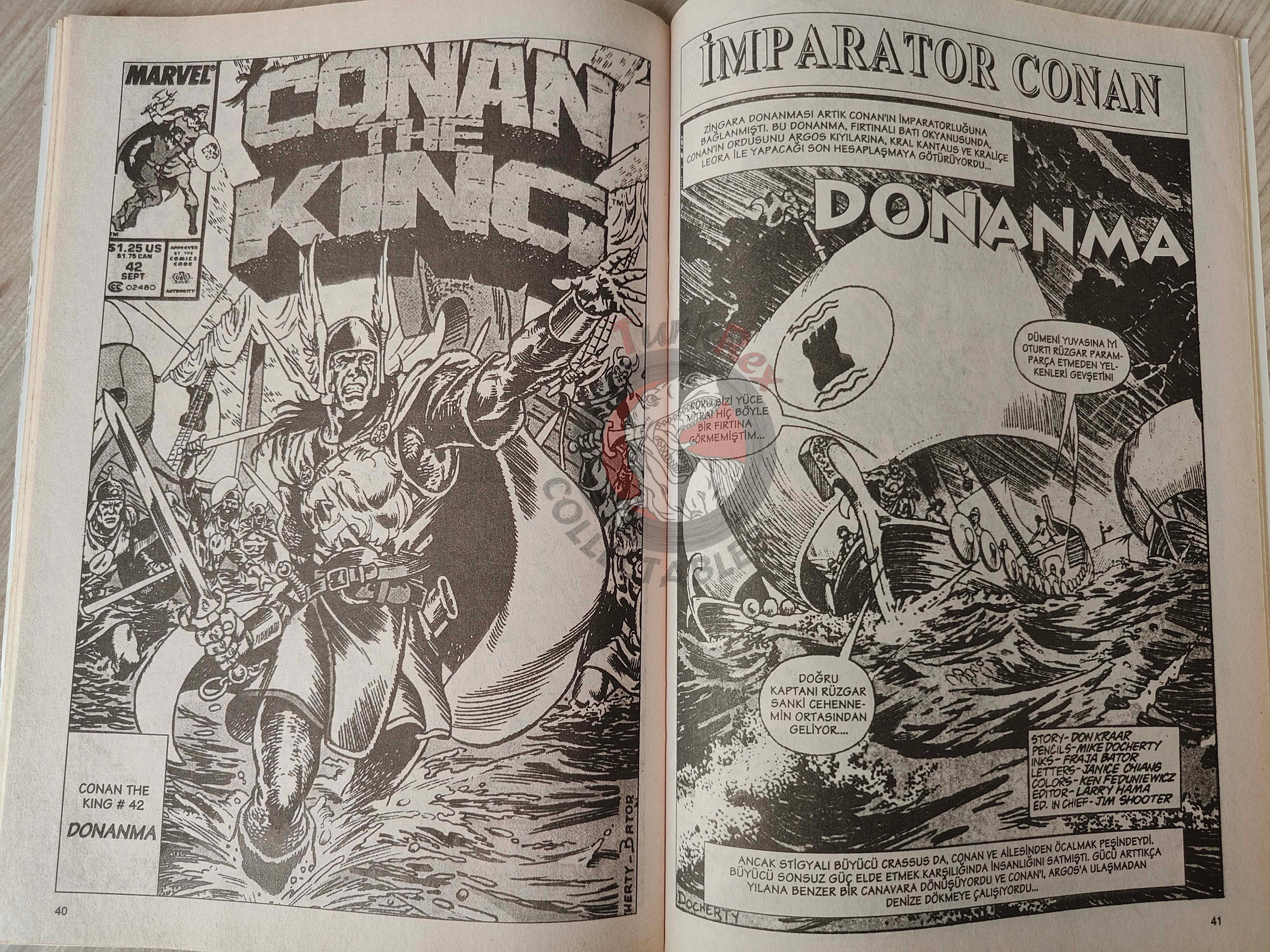 Imparator Conan #4 Conan the King #41 #42 Turkish Comic Turkey