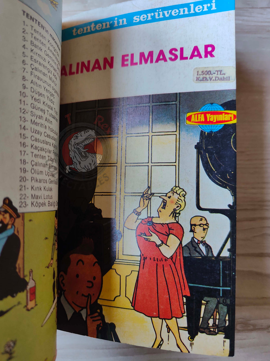 Tintin – Tintin In Tibet & The Castafiore Emerald late 1980s Turkish Edition Comic Turkey