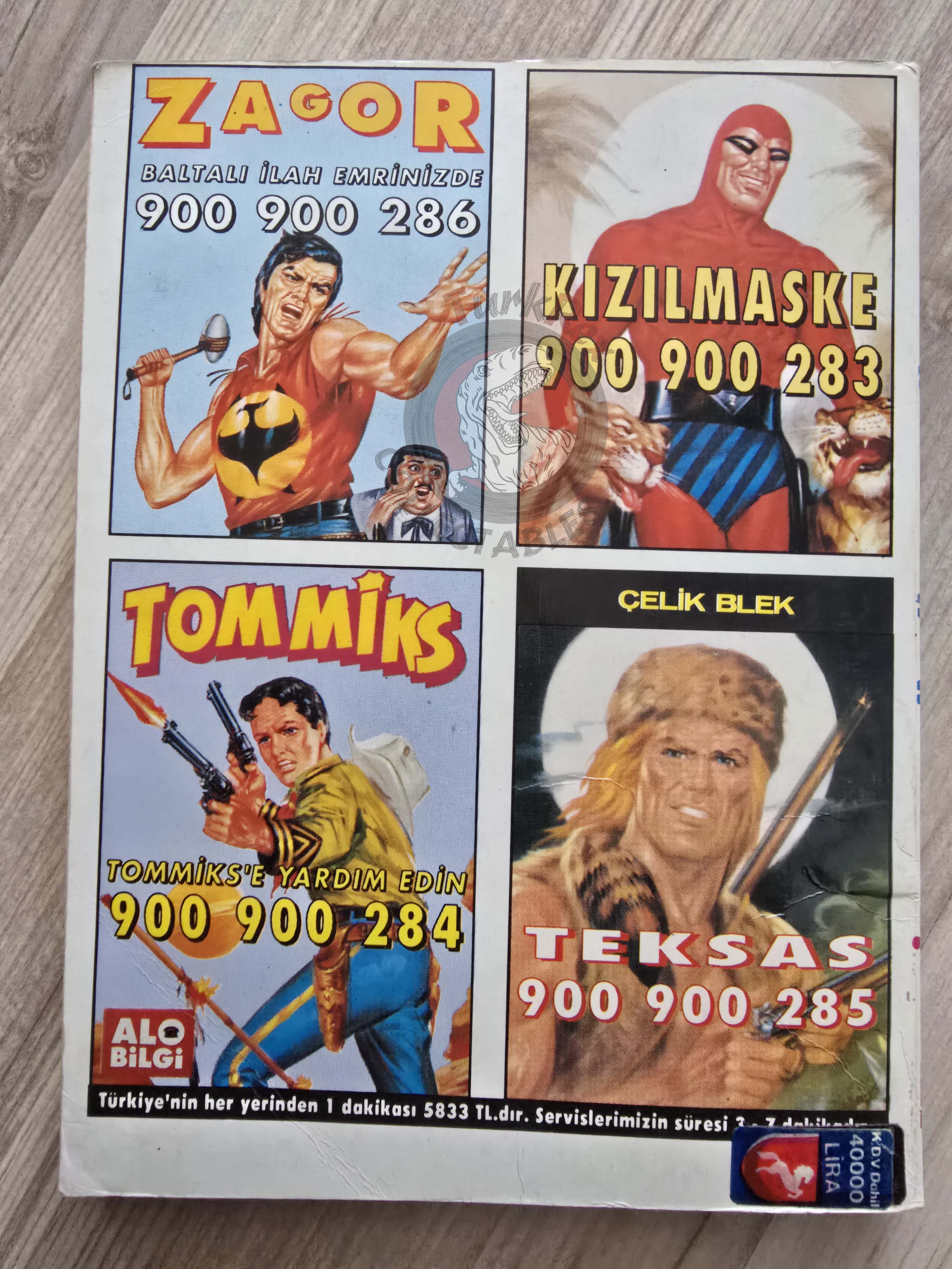 Martin Mystère #26 Il Presagio 80s Turkish Comic Turkey #66 #68