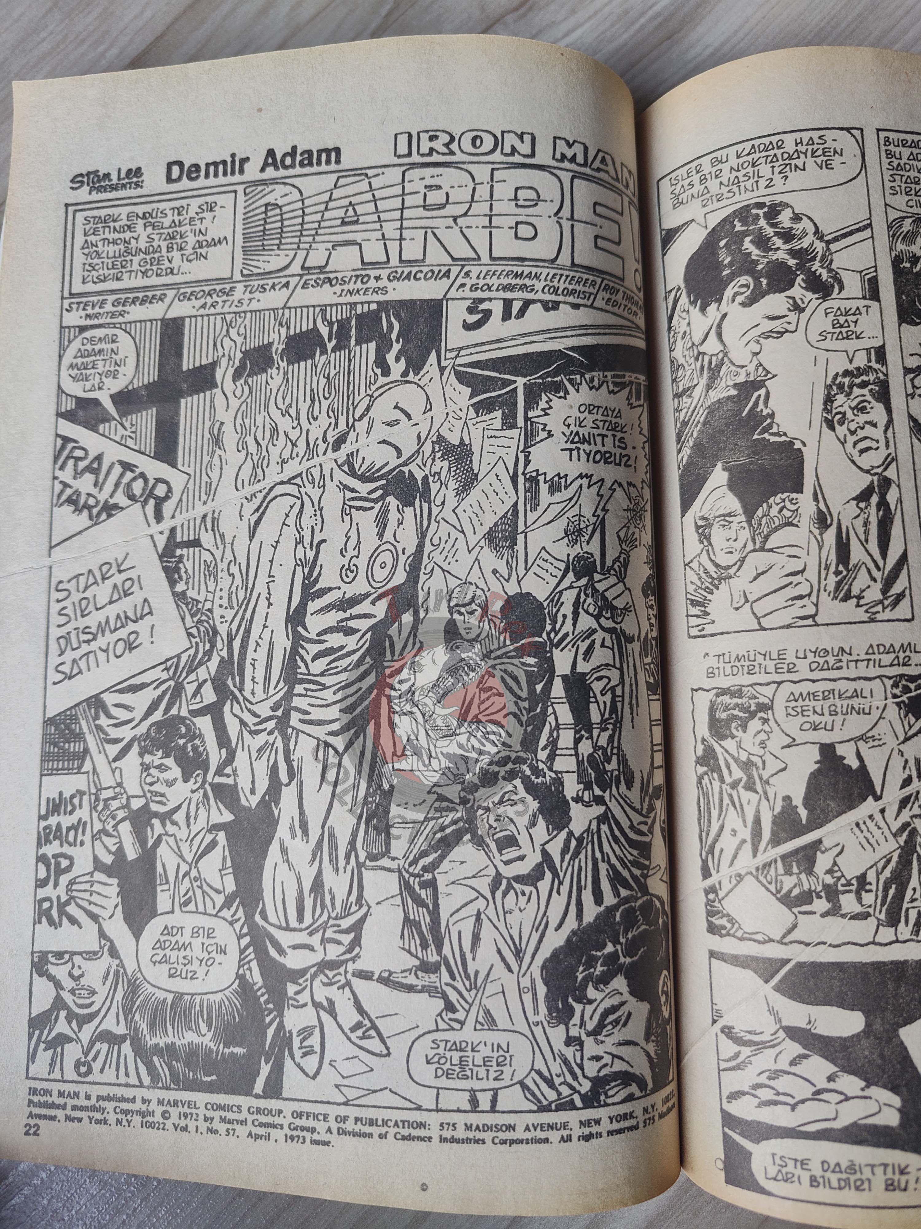 Iron Man #1 1988 Turkish Comic Turkey cover #126 inside #191 #57 #58