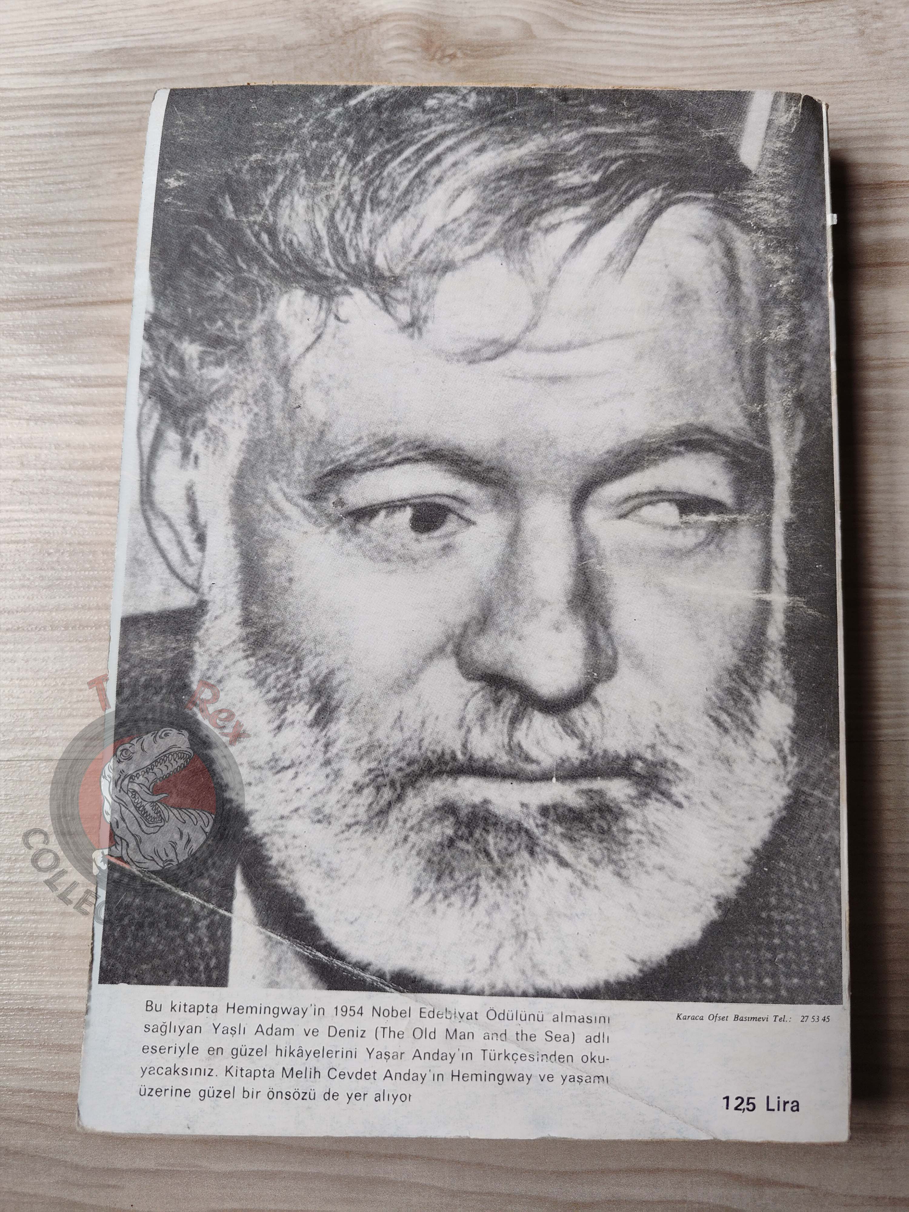 Ernest Hemingway – The Old Man and the Sea 1972 Turkish Book Turkey