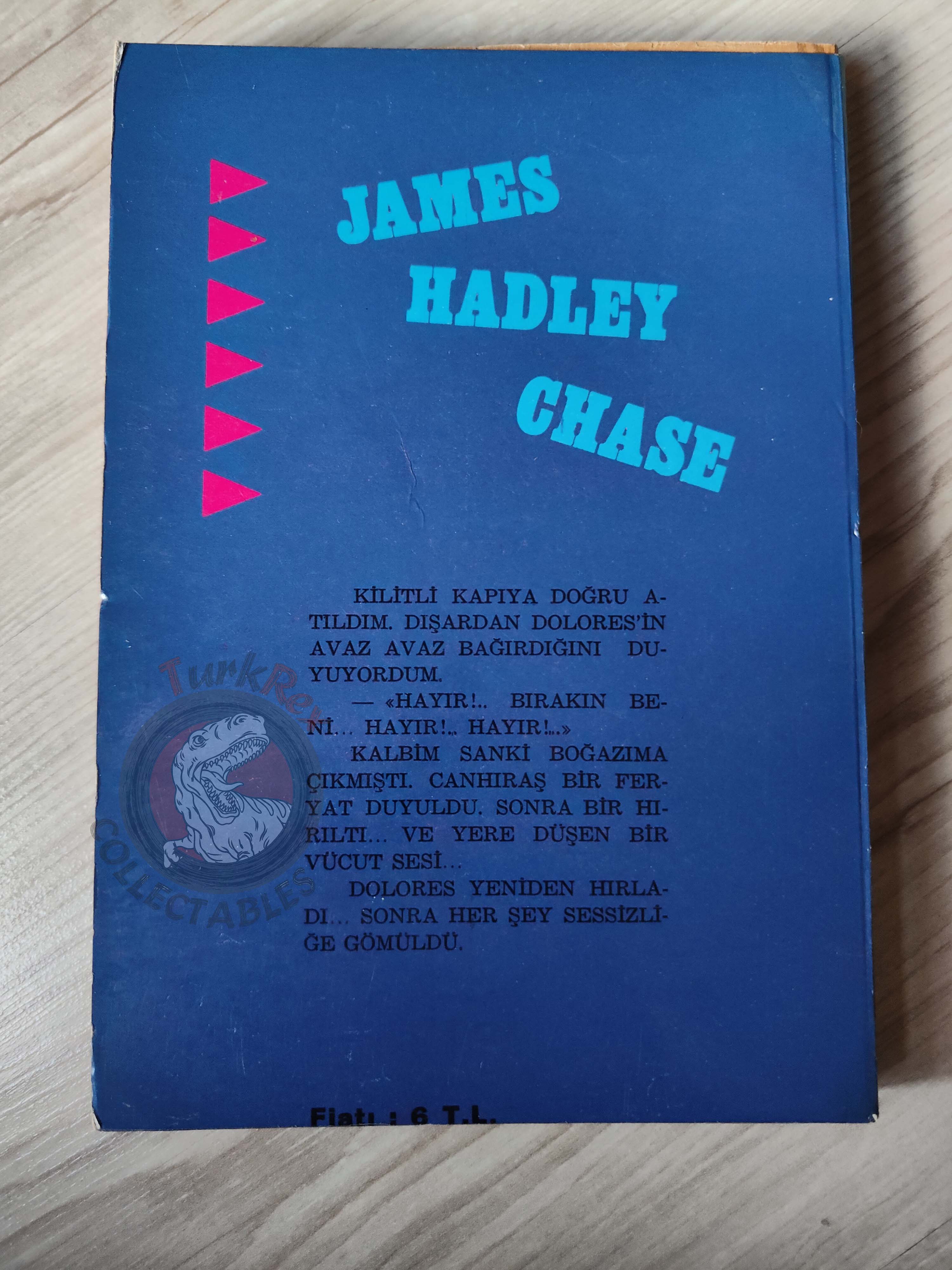 James Hadley Chase – Hit and Run 1968 1st Turkish Book Turkey