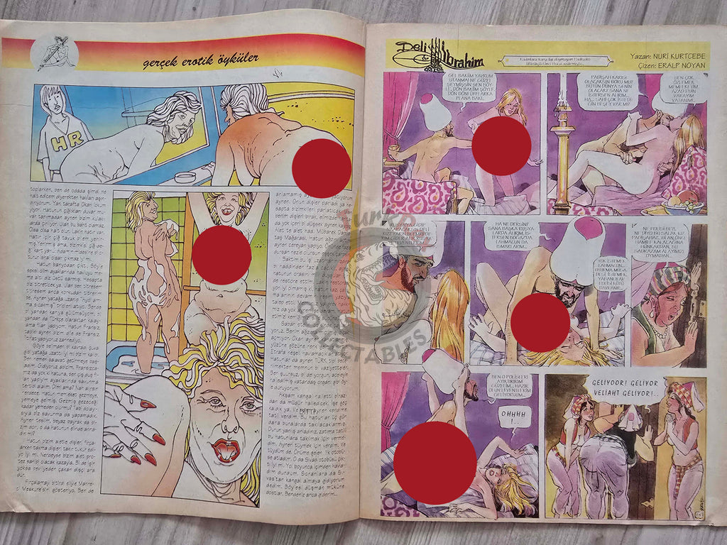 Eroskop #4 1993 Turkish Comic Turkey Erotic Mag La Contessa Rossa Georges Pichard