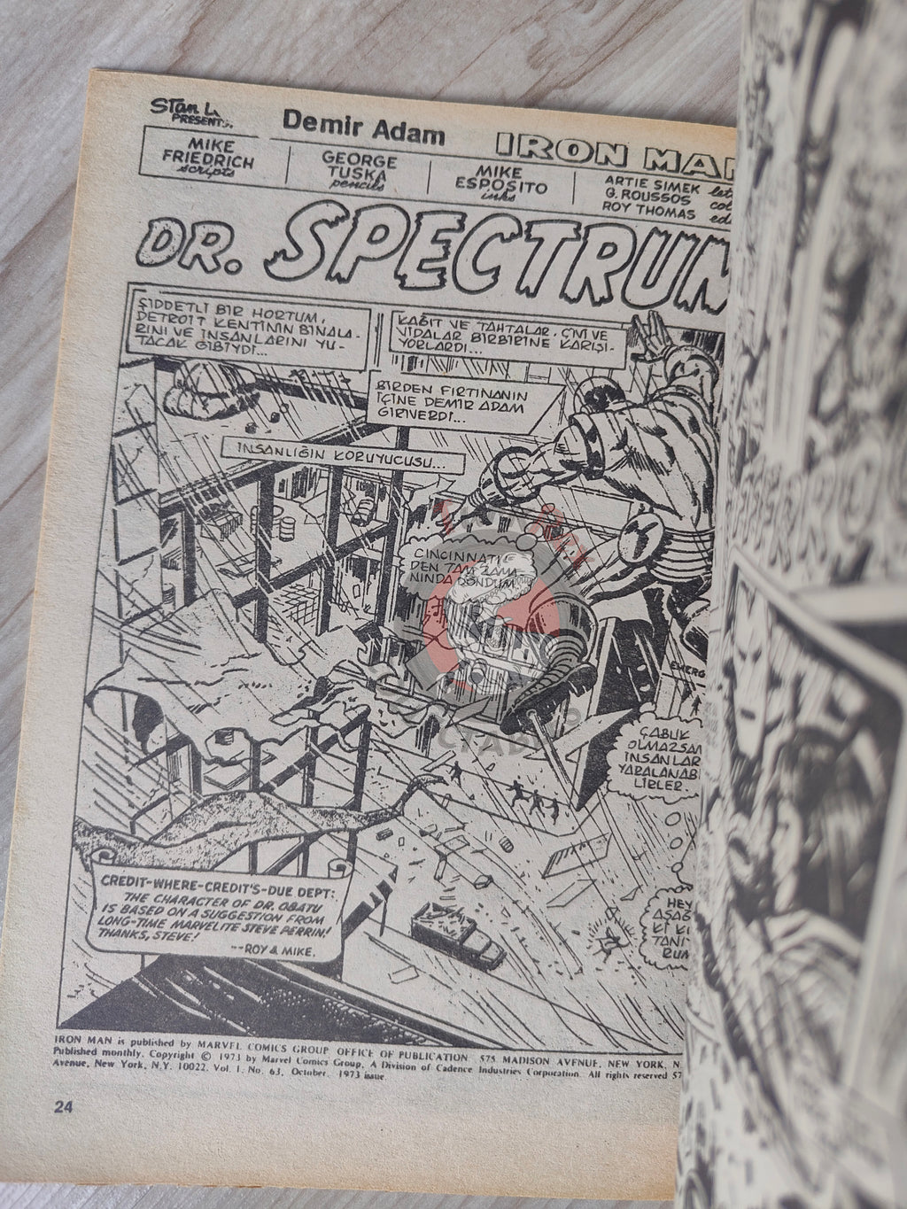 Iron Man #3 1988 Turkish Comic Turkey cover #63 inside #62 #63 #64