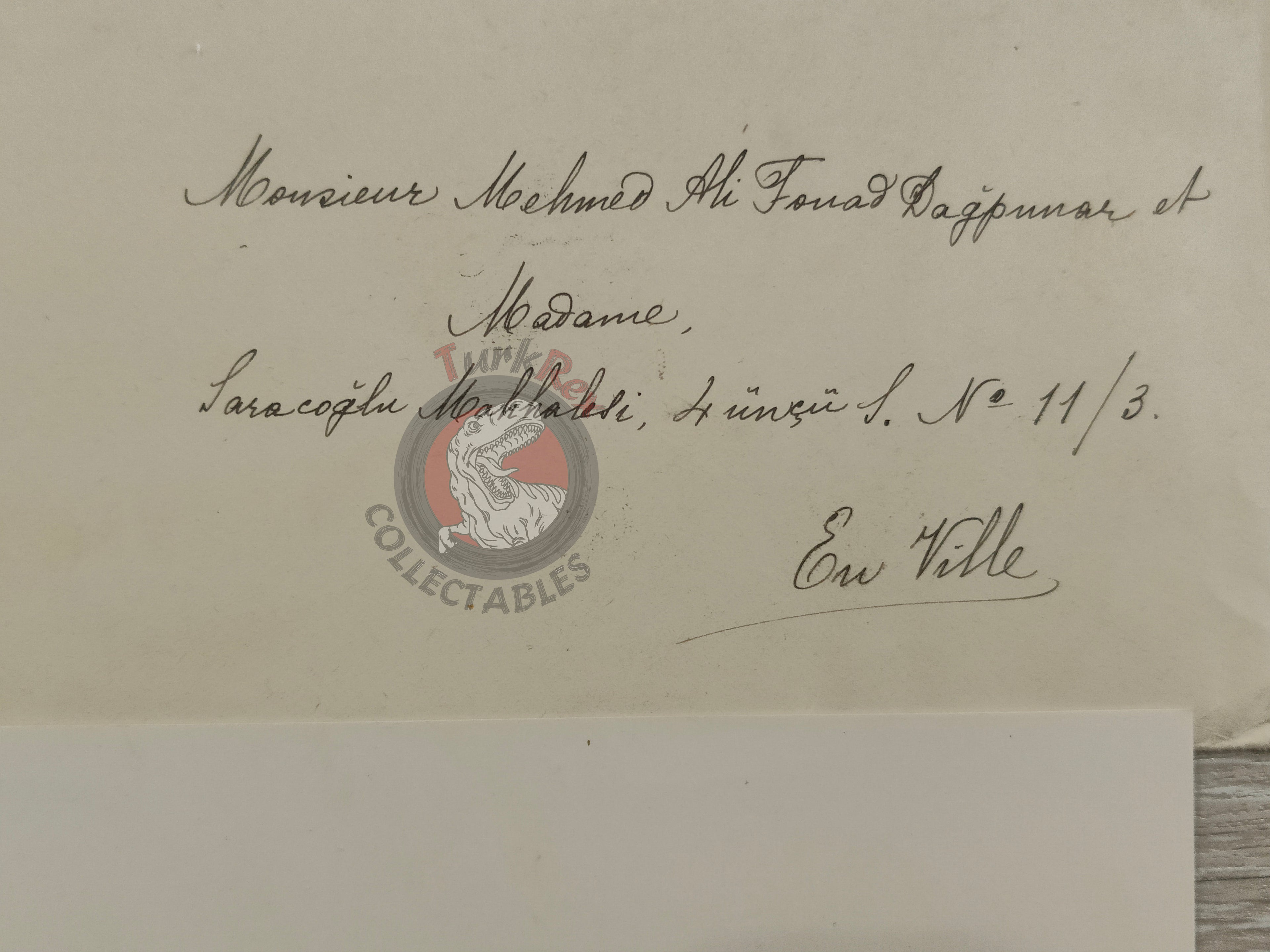 Birthday celebration of Mohammad Reza Pahlavi Invitation Card with Envelope Iran Turkey