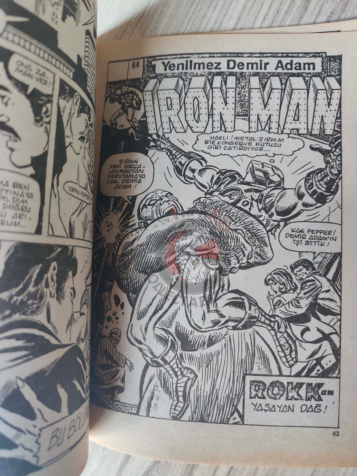 Iron Man #3 1988 Turkish Comic Turkey cover #63 inside #62 #63 #64
