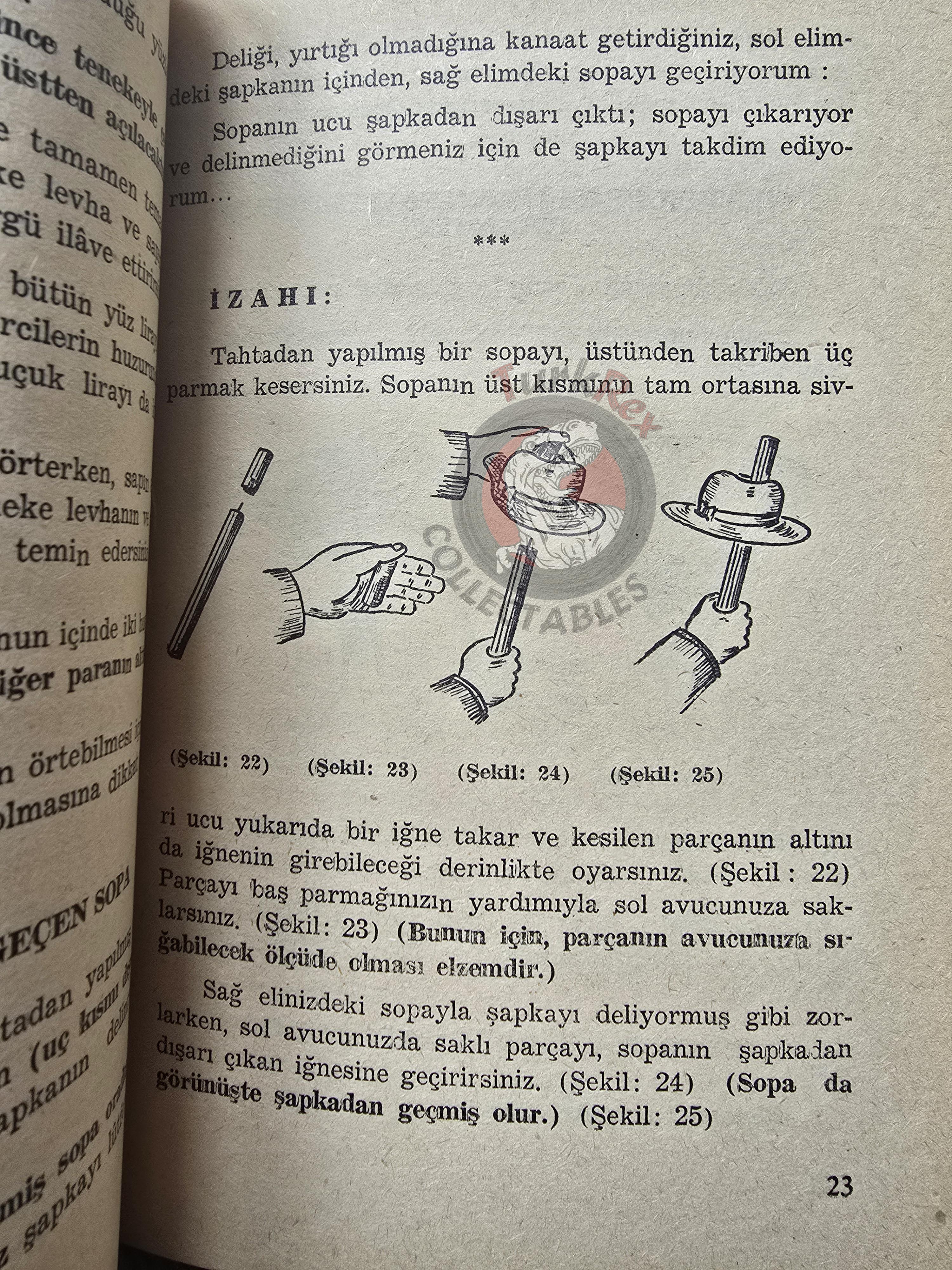 Ahmet Acar – I Am Teaching Illusion 1960 1st Turkish Book Turkey Illustrated Stage Magic