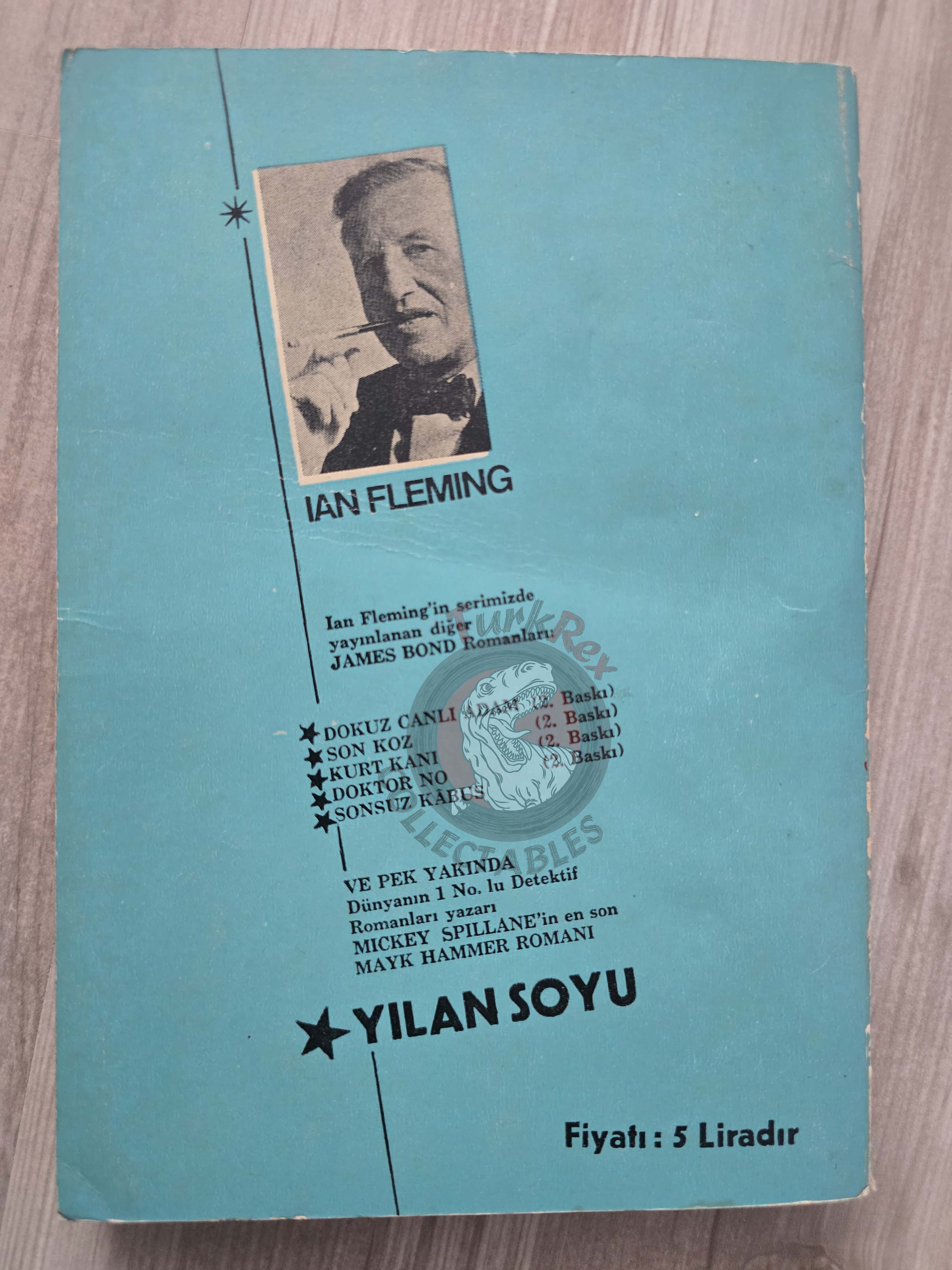 James Bond - Thunderball 1966 1st Turkish Book Turkey Ian Fleming