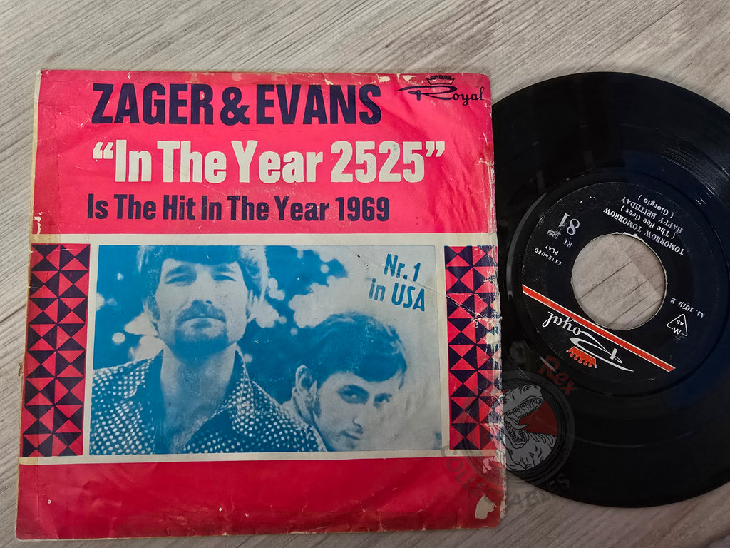Zager & Evans / Creedence Clearwater Revival / Bee Gees / Giorgio 7" Iran Pressing Vinyl Iranian Edition
