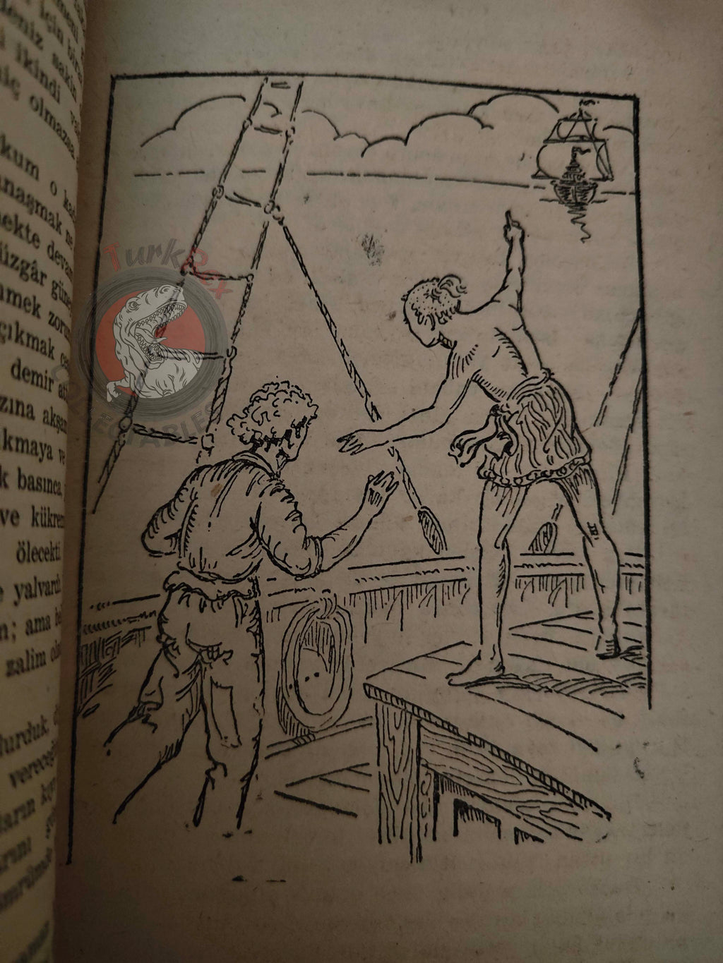 Daniel Defoe – Robinson Crusoe 1959 Turkish Book Turkey Illustrated