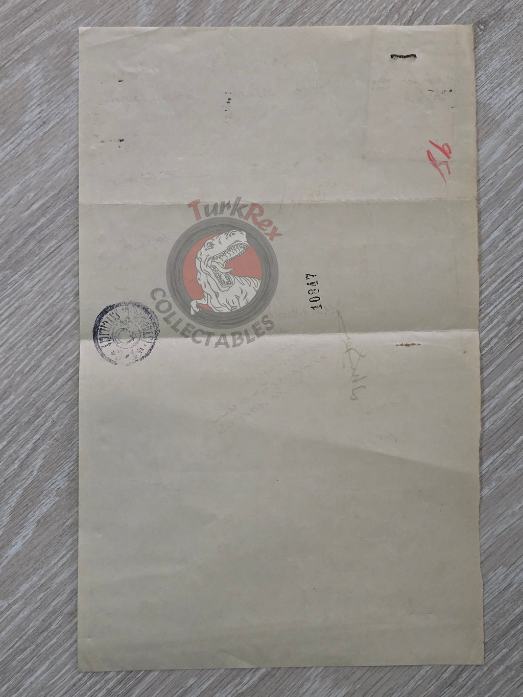 Ottoman Identity Document Copy 1924 with Photograph Greek Ottoman Citizen