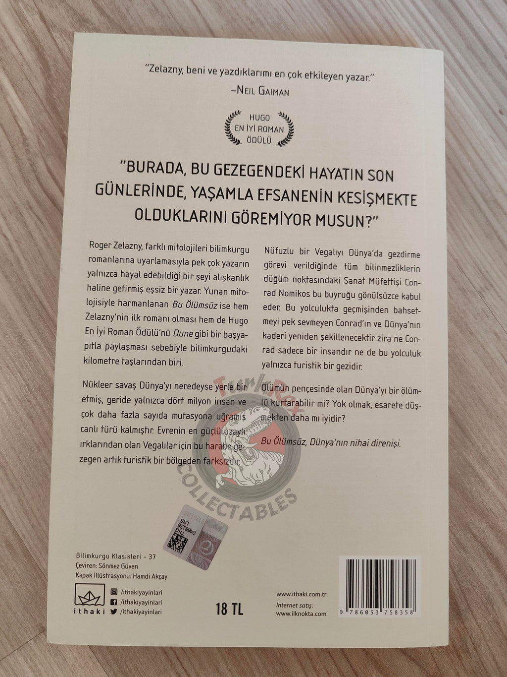 Roger Zelazny – This Immortal 2018 Turkish Book Turkey