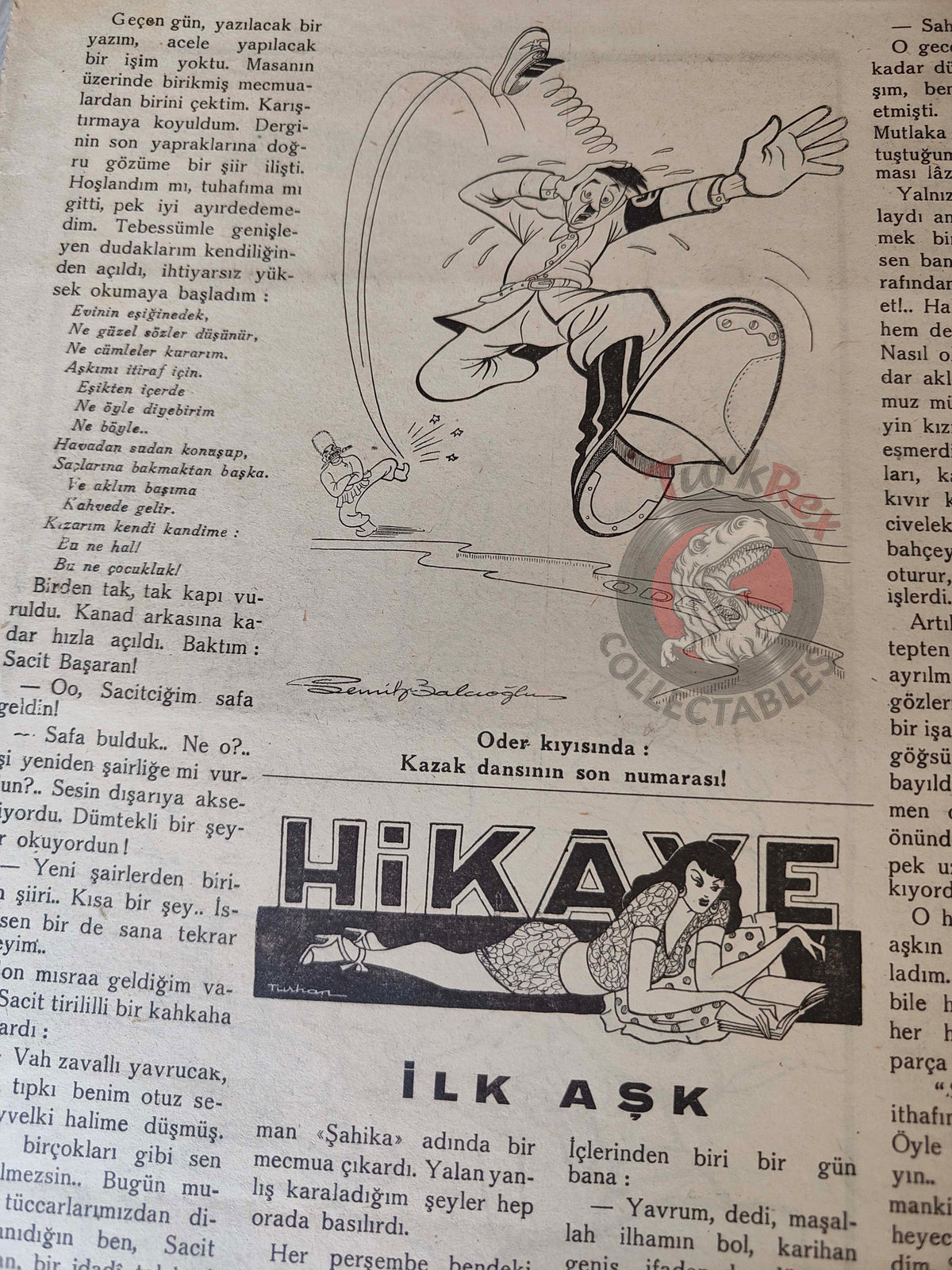 Akbaba 1945 Humor Magazine Turkish Turkey Germany Goebbels Himmler Göring WW2 era Stalin