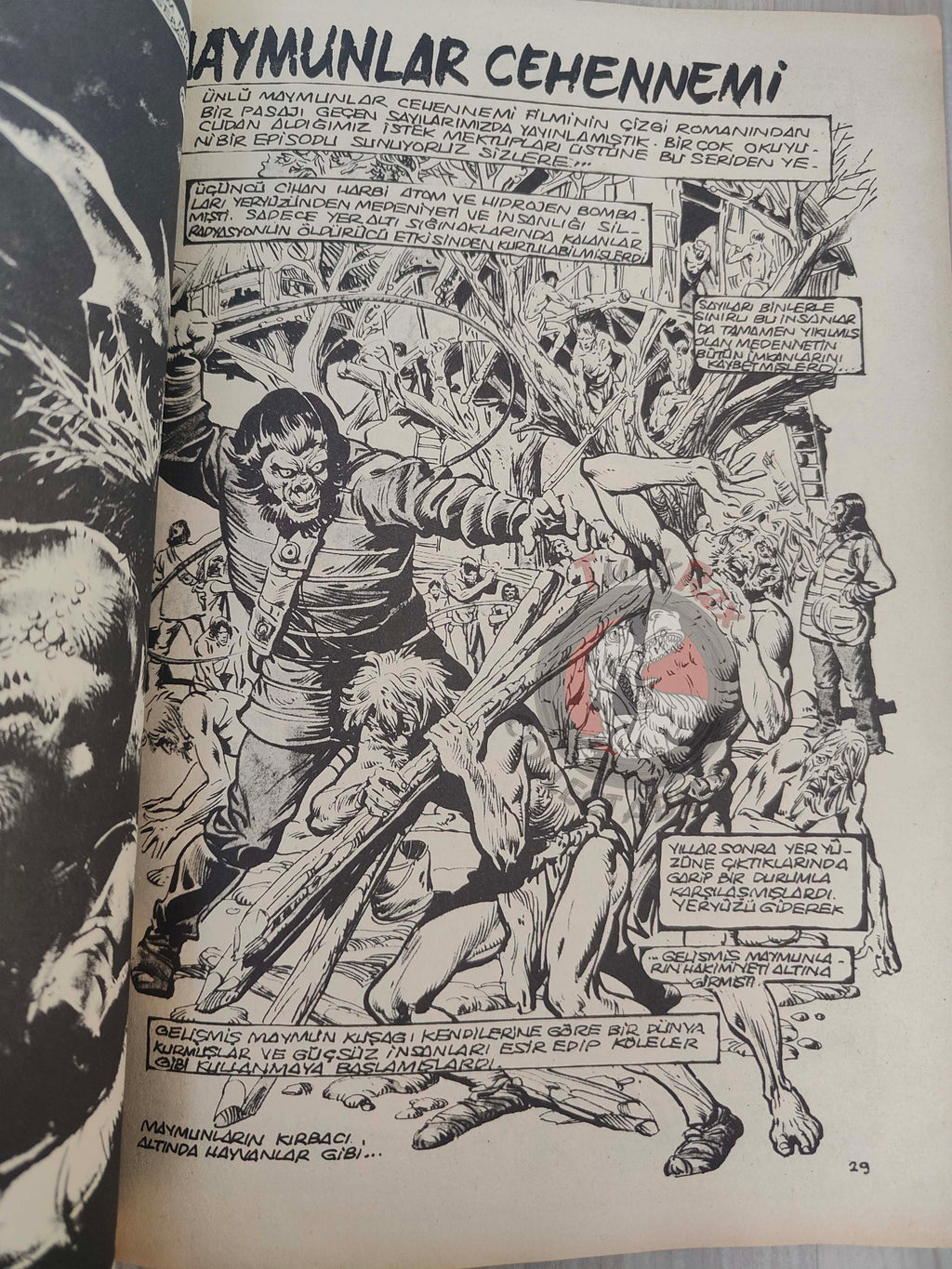 Vampirella #27 1977 Turkish Comic Turkey Warren cover #60 Space 1999 Planet Of The Apes