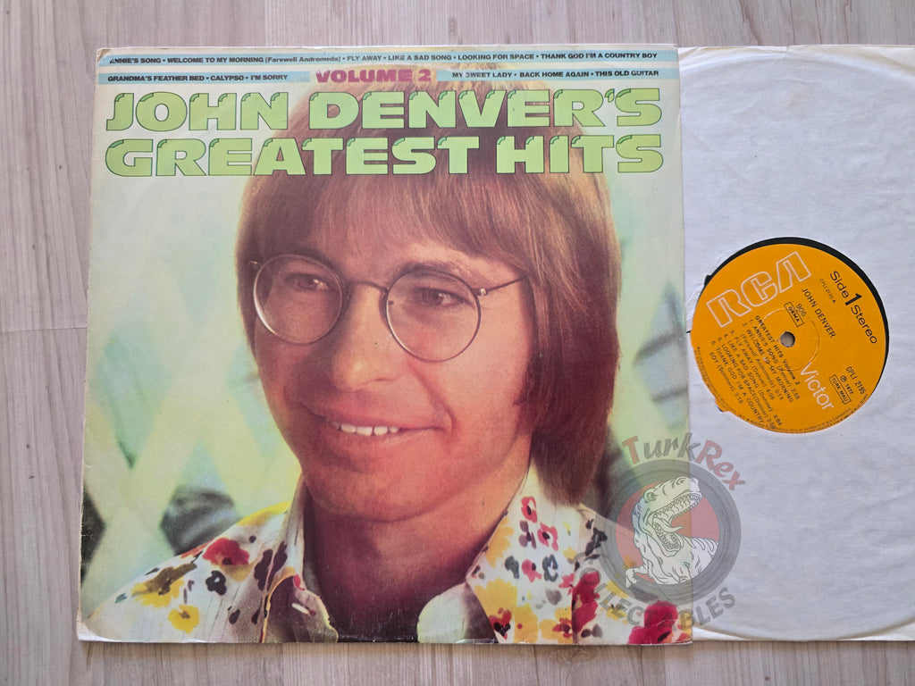 John Denver – John Denver's Greatest Hits, Volume 2 Turkish Pressing Vinyl Turkey Edition