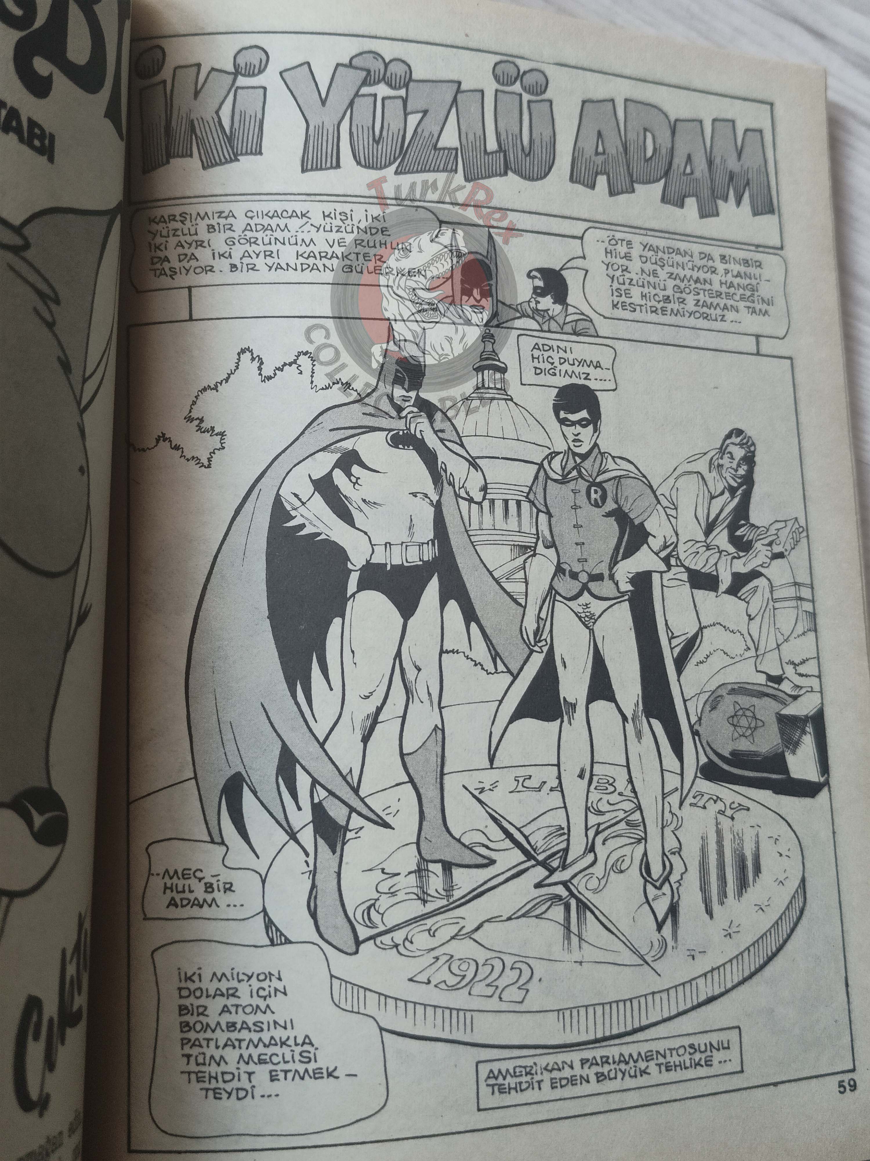 Superman Vol #11 1990 Turkish Comic Turkey #373 Batman Justice League of America