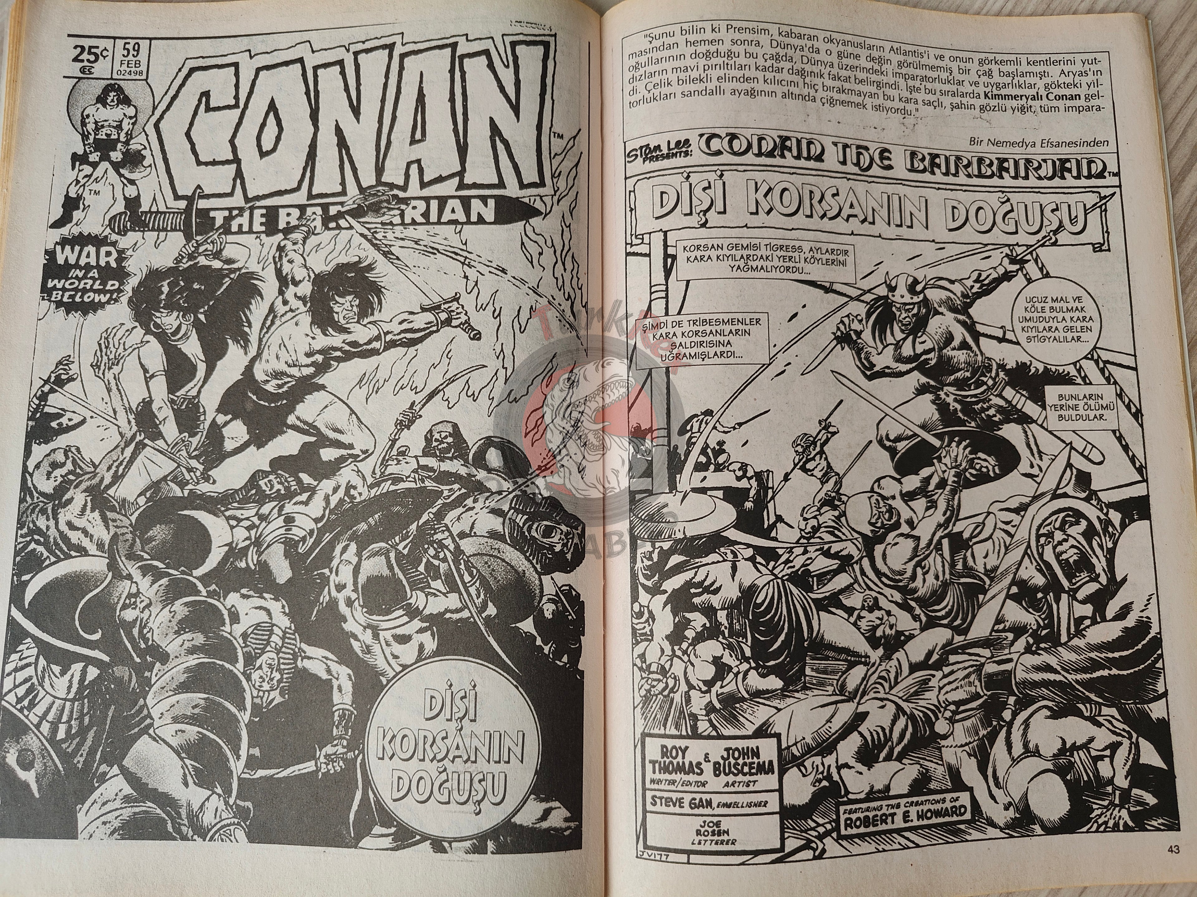 Conan The Barbarian #1 2001 Turkish Comic Turkey #57 #58 #59 #60