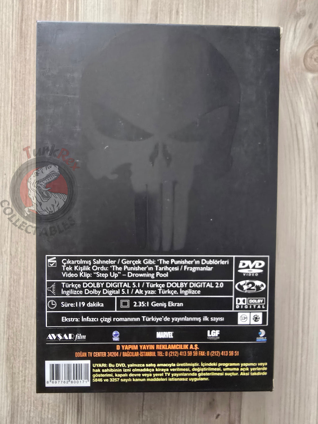The Punisher Collector's Edition Turkish Comic + DVD Turkey 2004 Welcome Back, Frank