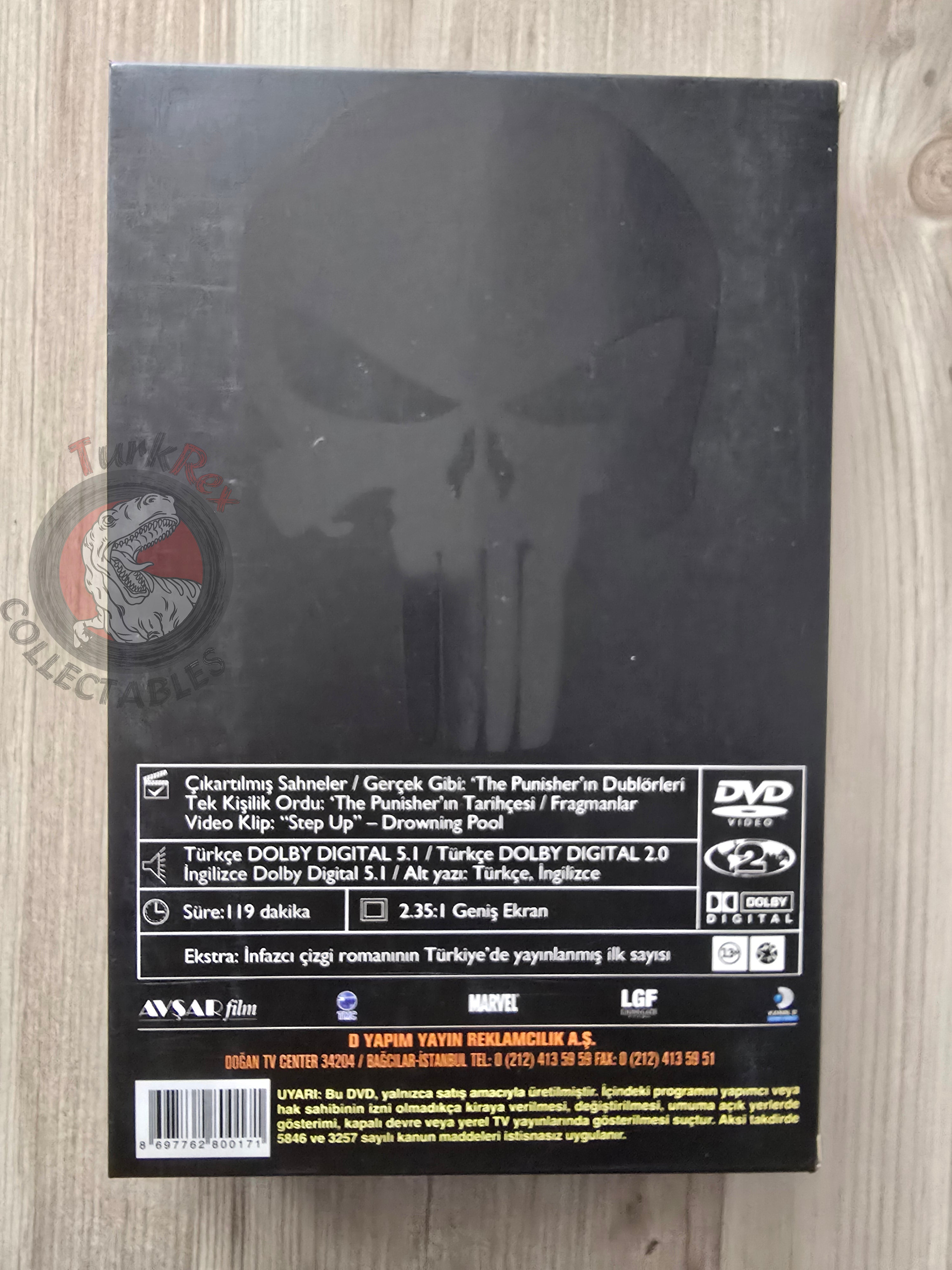 The Punisher Collector's Edition Turkish Comic + DVD Turkey 2004 Welcome Back, Frank