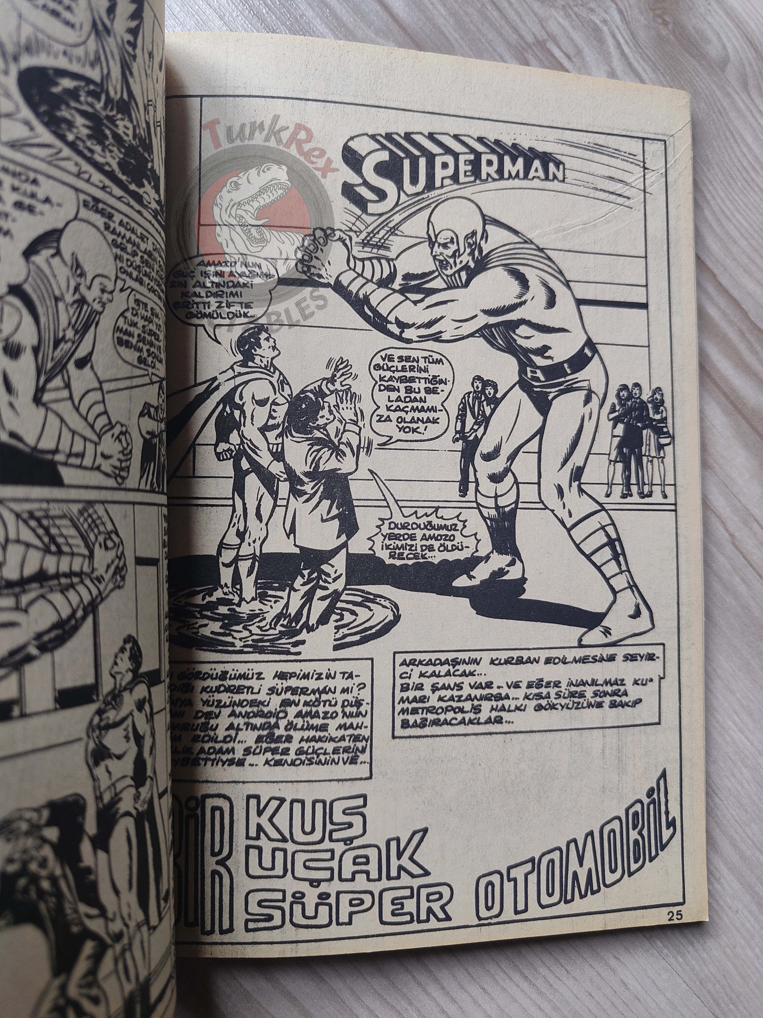 Superman Vol #10 1980s Turkish Comic Turkey #343 Action Comics #480 #481 #482 #483 #502