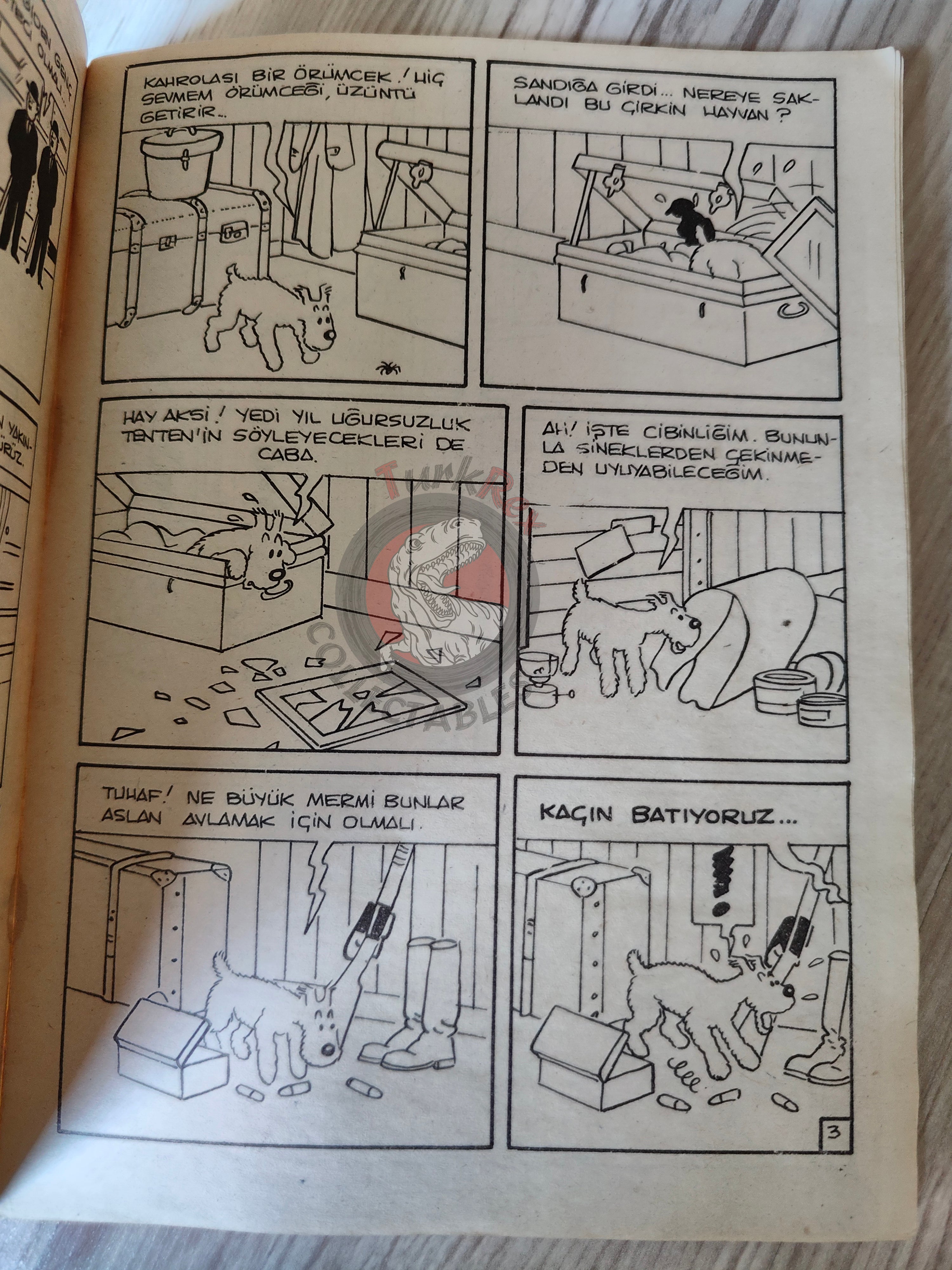 Tintin – Tintin in the Congo mid 1980s Turkish Edition Comic Turkey 2