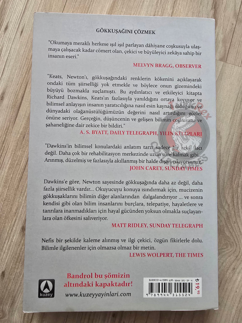 Richard Dawkins – Unweaving The Rainbow 2012 1st Turkish Book Turkey