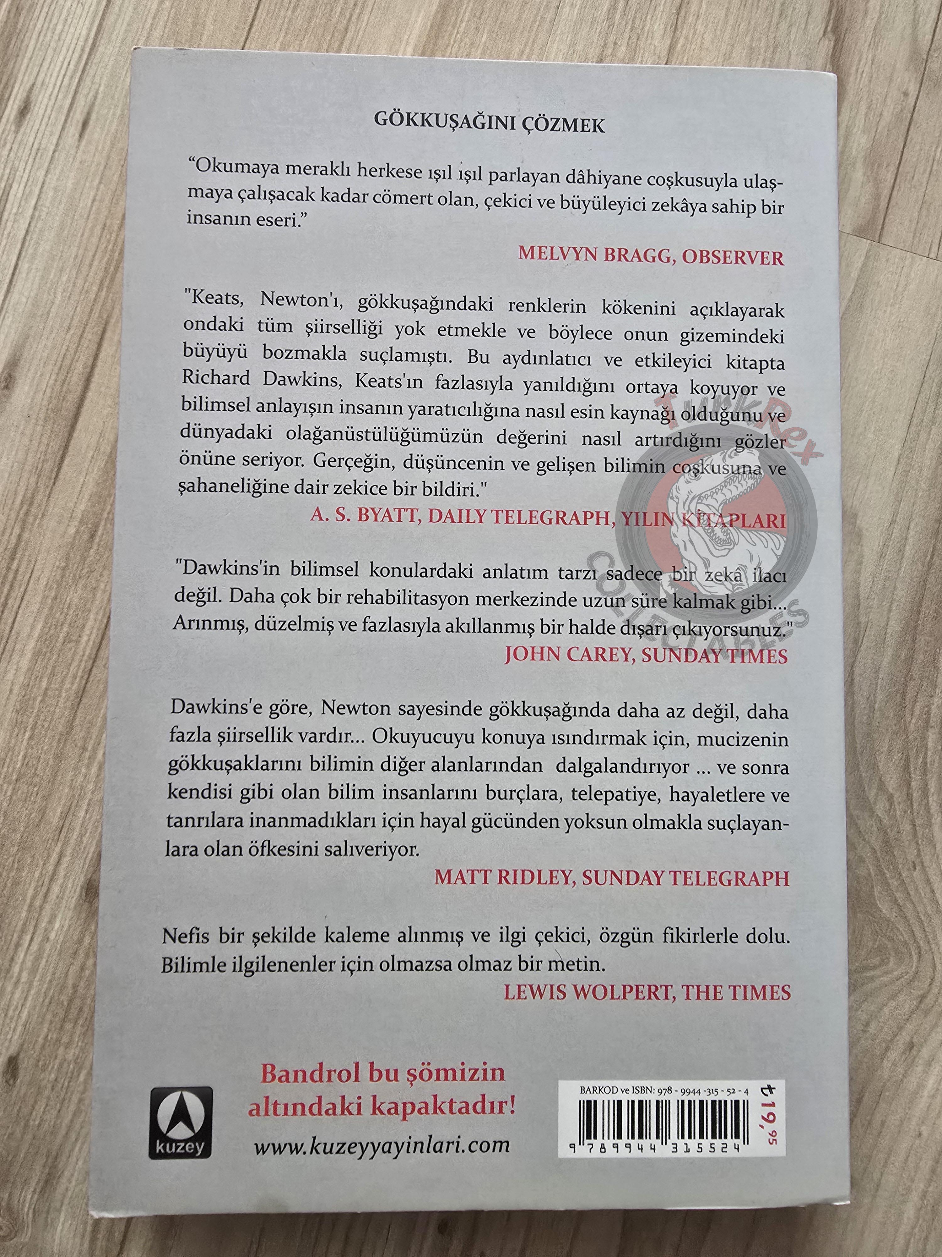 Richard Dawkins – Unweaving The Rainbow 2012 1st Turkish Book Turkey