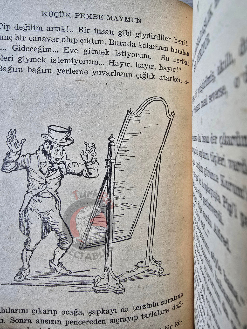 Carlo Collodi – Adventures Of Pipi The Pink Monkey 1961 Turkish Book Turkey Illustrated