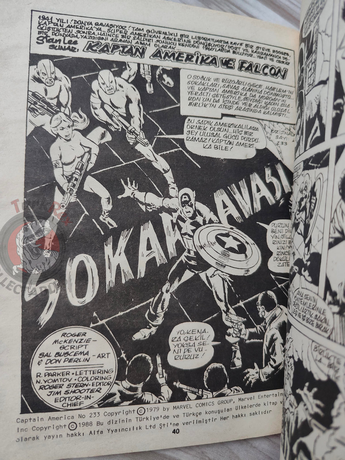 Captain America – Issue #20 1988 Turkish Comic Turkey #231 #232 #233 #234