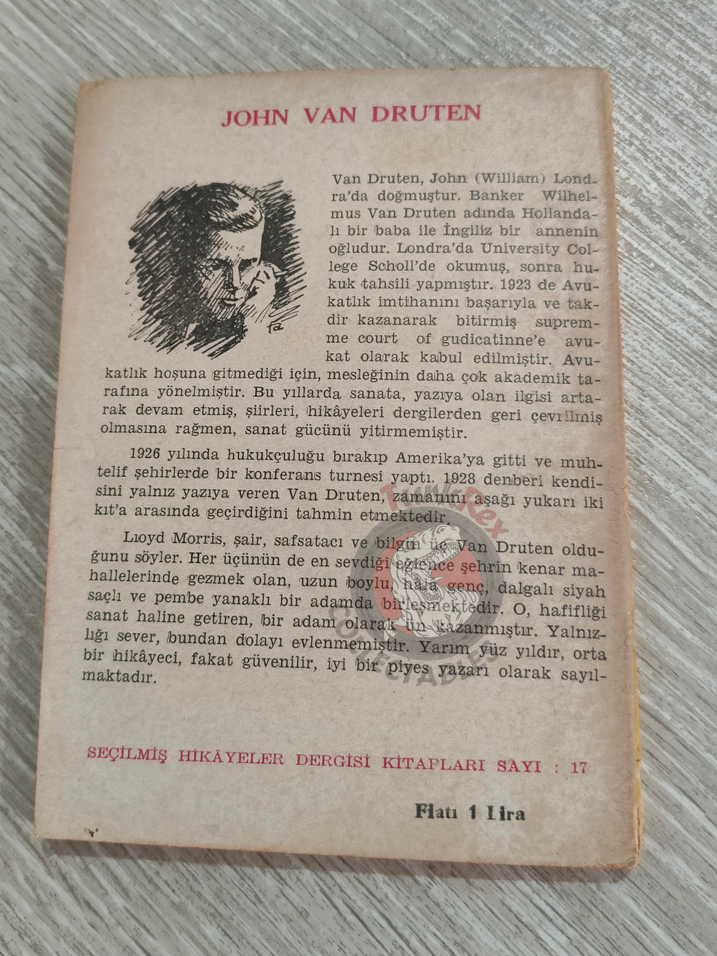 John Van Druten – I Remember Mama 1955 1st Turkish Book Turkey
