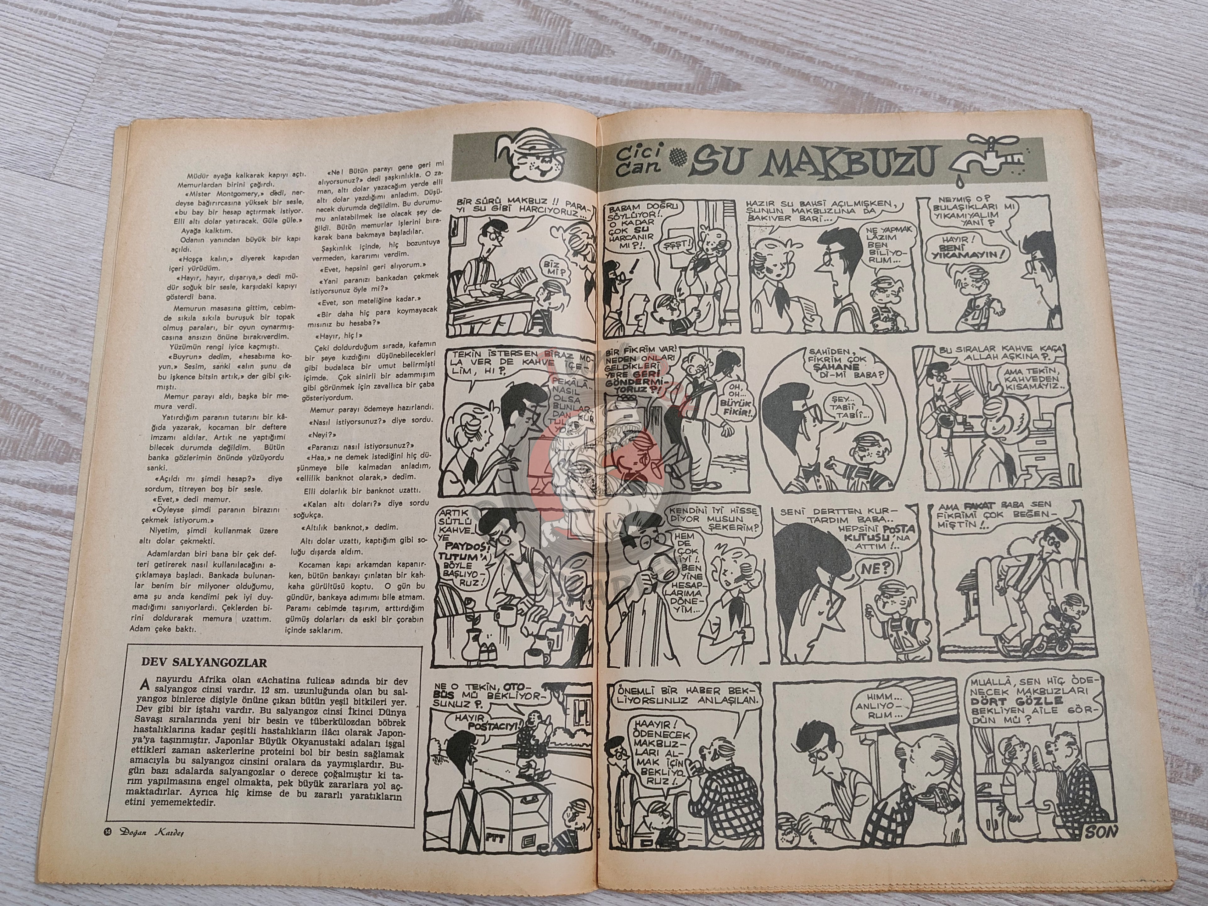 Doğan Kardeş 1969 Magazine #11 Turkish Comic Turkey Zero X, Captain Scarlet, Dennis the Menace