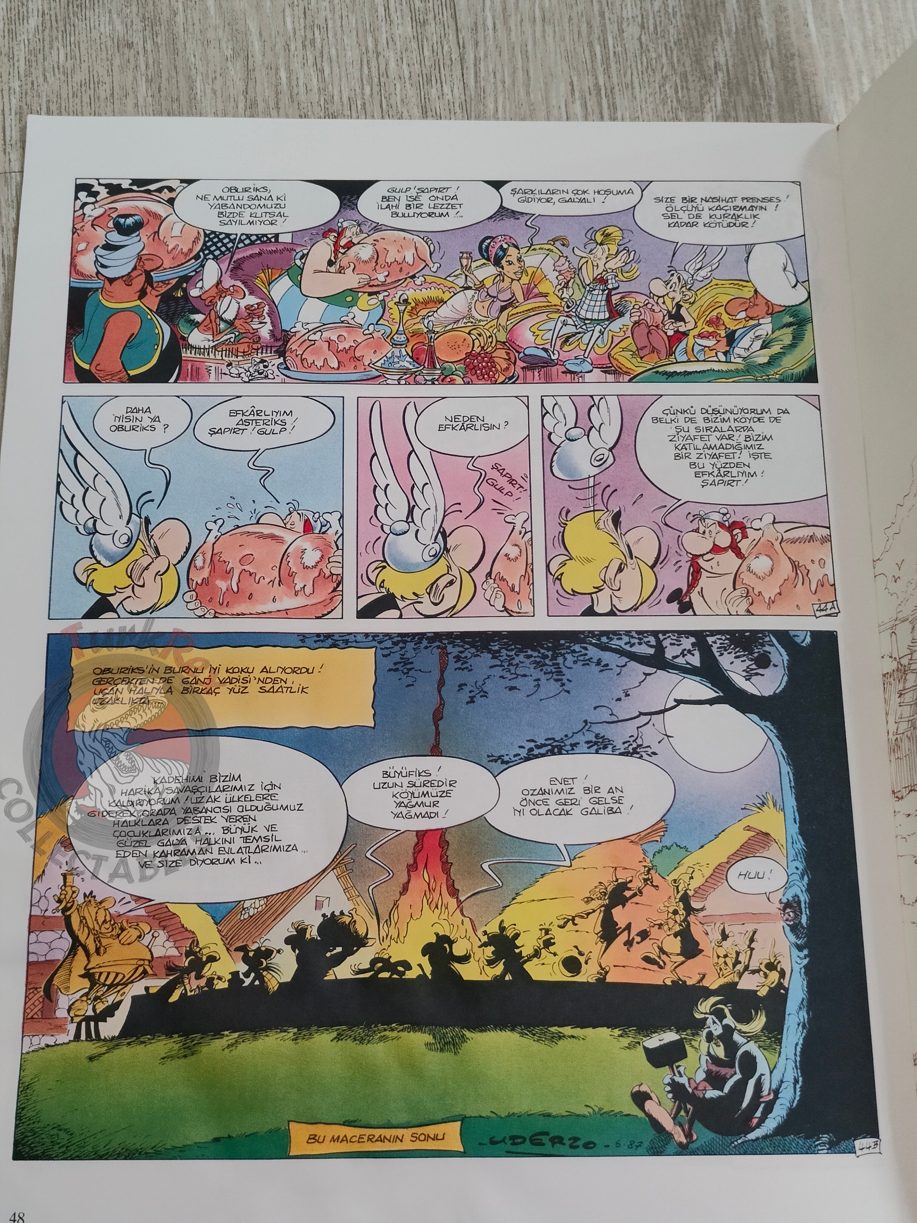Asterix – Asterix and the Magic Carpet 1996 1st Edition Turkish Edition Comic Turkey
