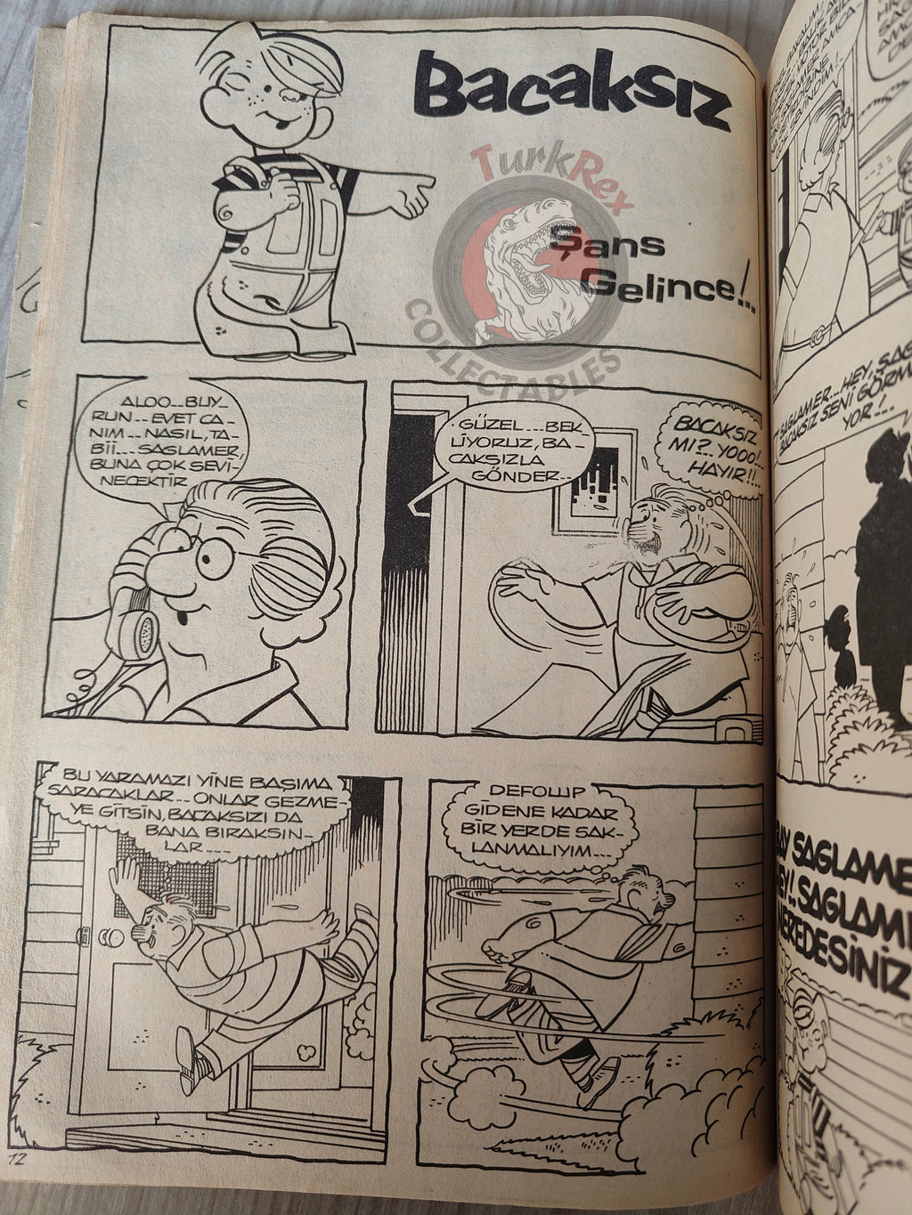 Dennis the Menace –  Altın Seri #5 80s Turkish Comic Turkey