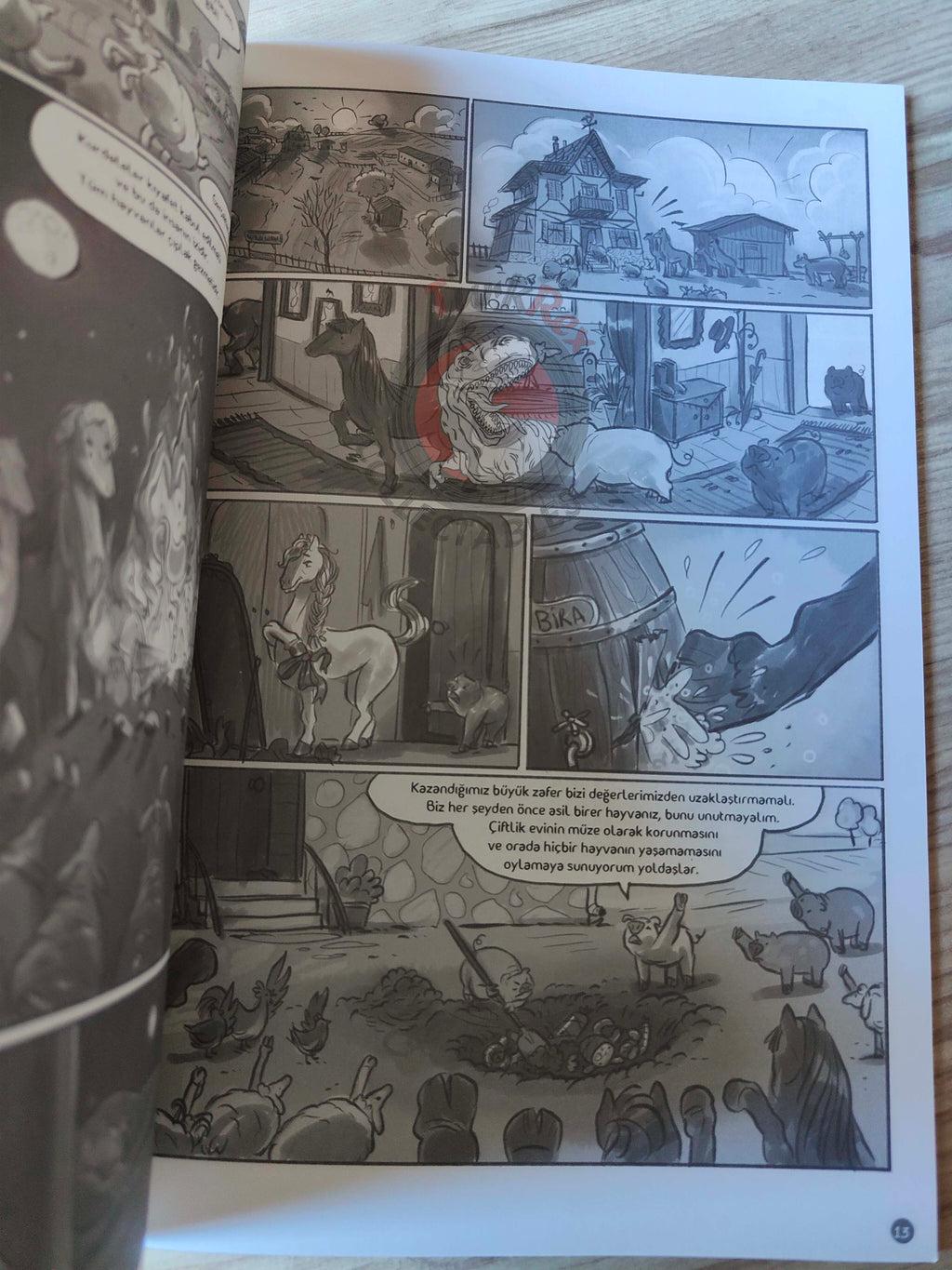 George Orwell - Animal Farm Turkish Comic Turkey Unique Drawings