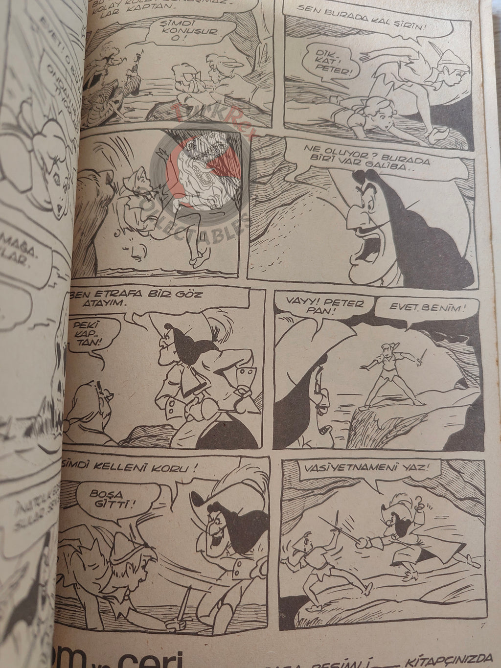 Peter Pan –  Altın Seri #24 80s Turkish Comic Turkey Walt Disney