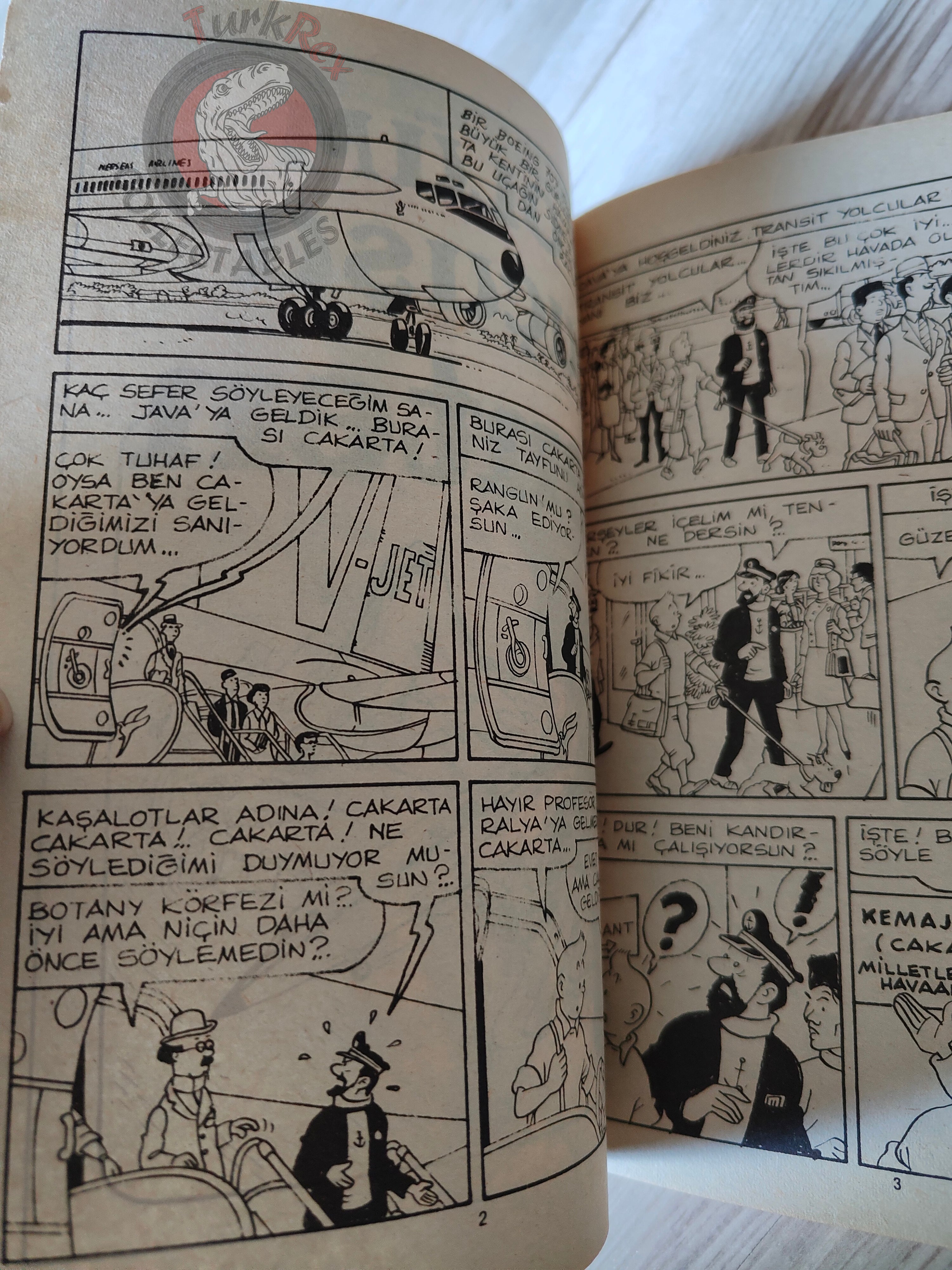 Tintin – Flight 714 to Sydney  mid 1980s Turkish Edition Comic Turkey 2
