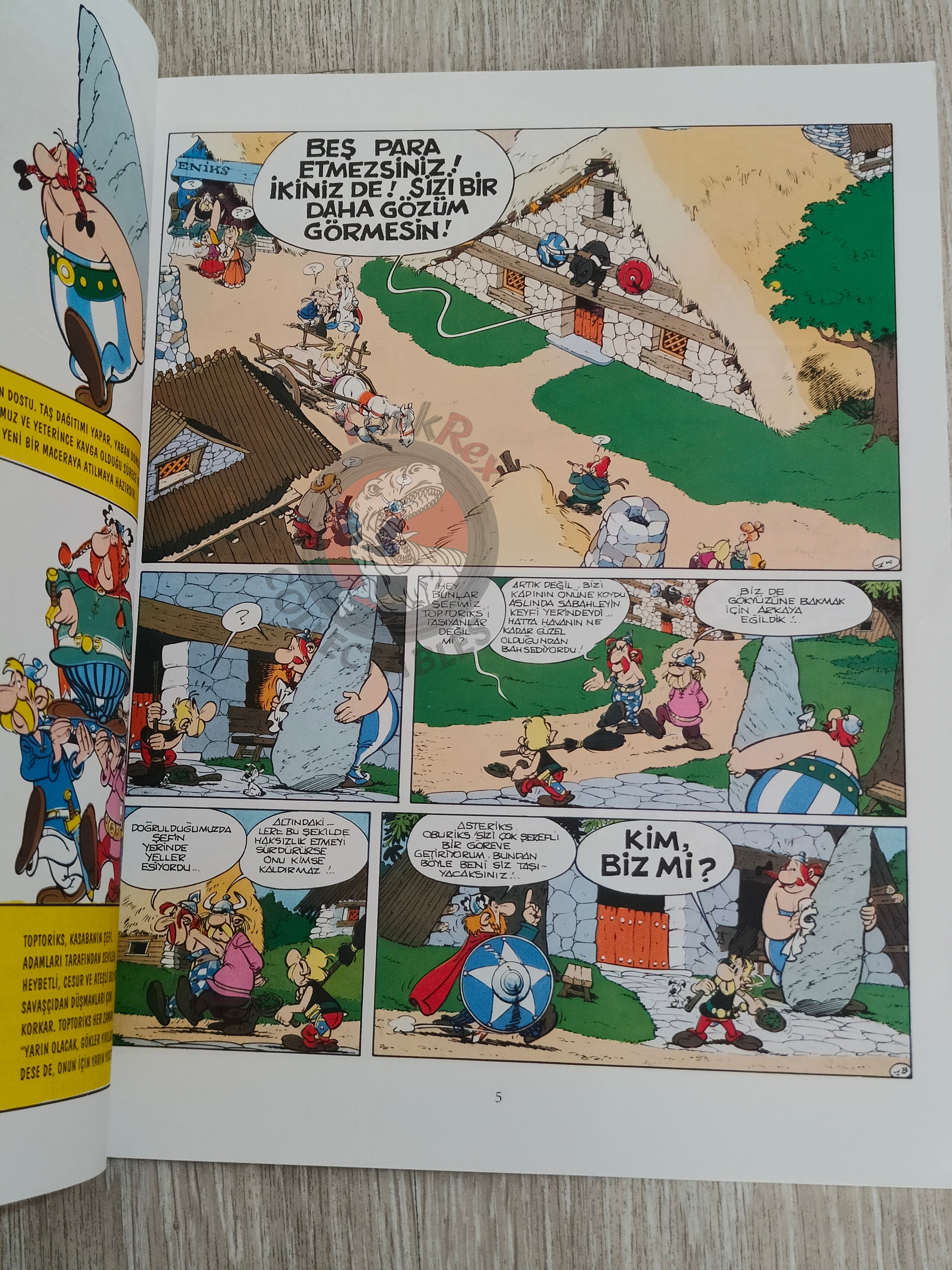 Asterix – Asterix in Switzerland 1996 Turkish Edition Comic Turkey