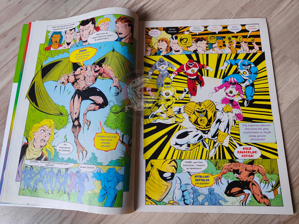 Power Rangers #7 1997 Turkish Comic Mag Turkey Mighty Morphin